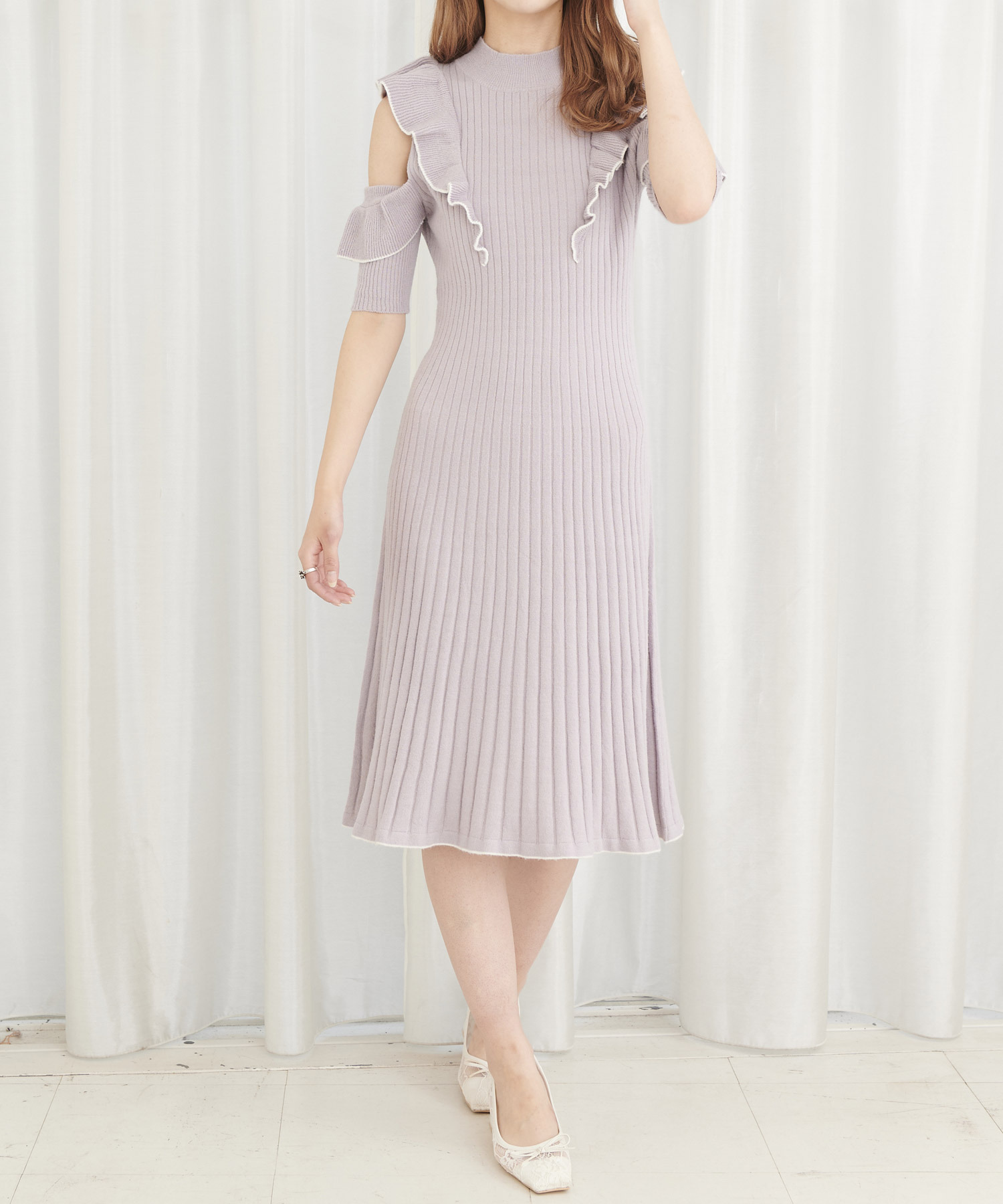 オープンショルダーフリルワンピース Titty Co Titty Co Online Store ティティーアンドコーオンラインストア オープンショルダーフリルワンピース Titty Co Titty Co Online Store ティティーアンドコーオンラインストア