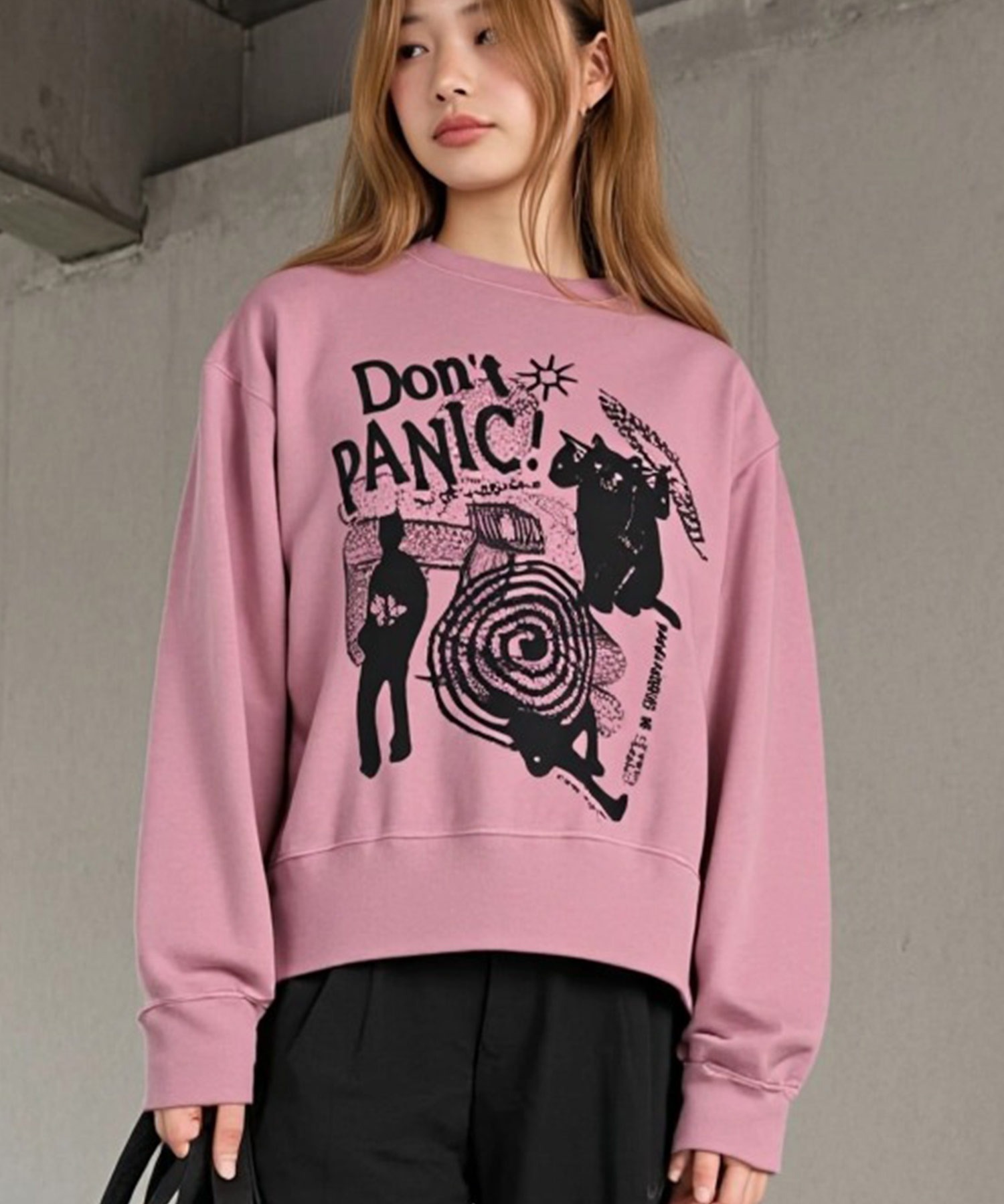 mahagrid/マハグリッド』DON'T PANIC PIGMENT SWEATSHIRT/ドント mahagrid/マハグリッド』DON'T PANIC PIGMENT SWEATSHIRT/ドント