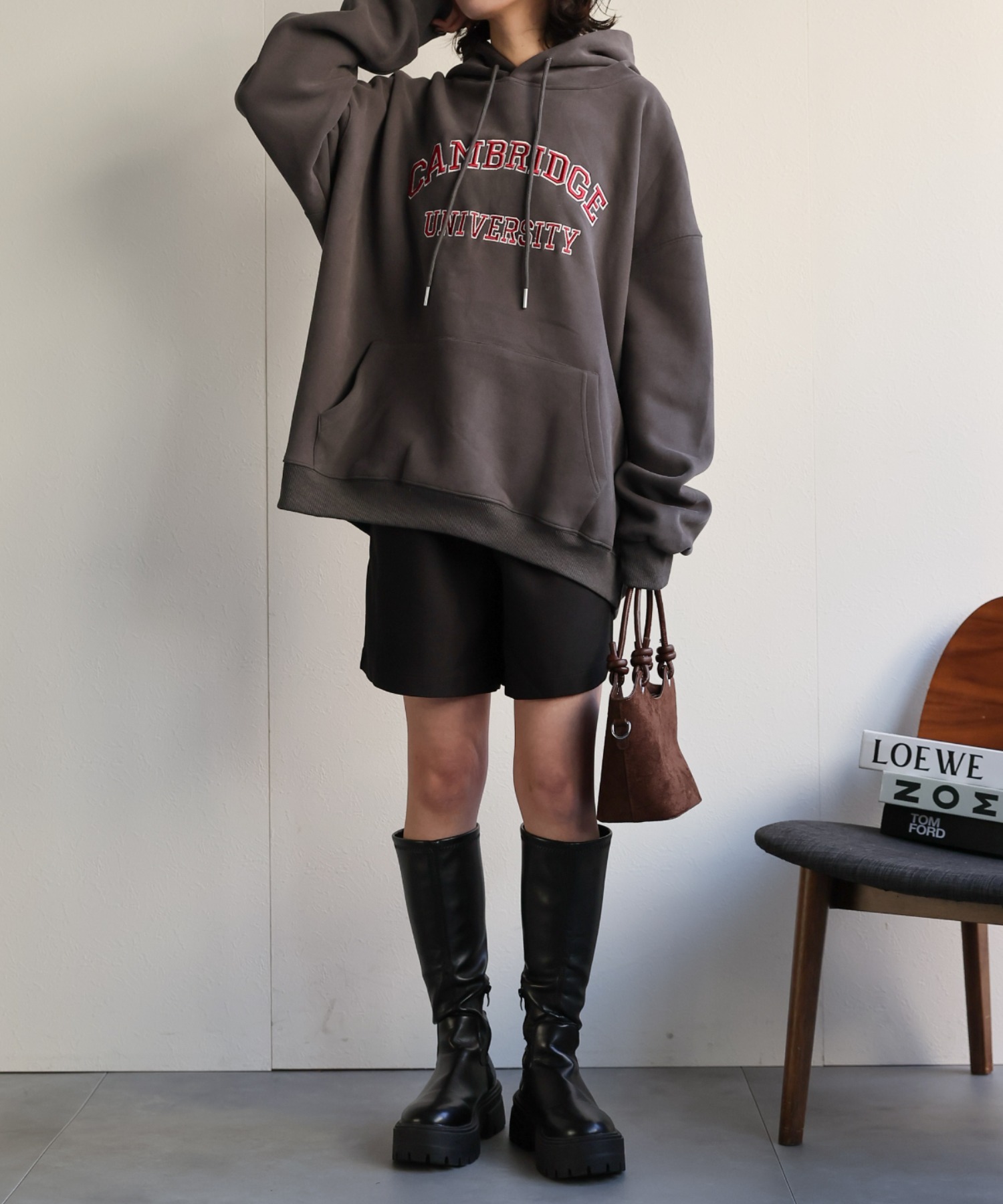 model:160cm　着用サイズ:F