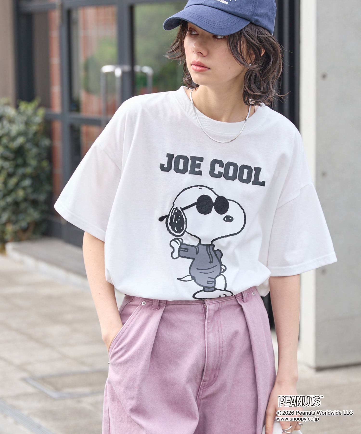 PEANUTS / SNOOPY】別注 ピーナッツ スヌーピー モチーフデザイン 刺繍