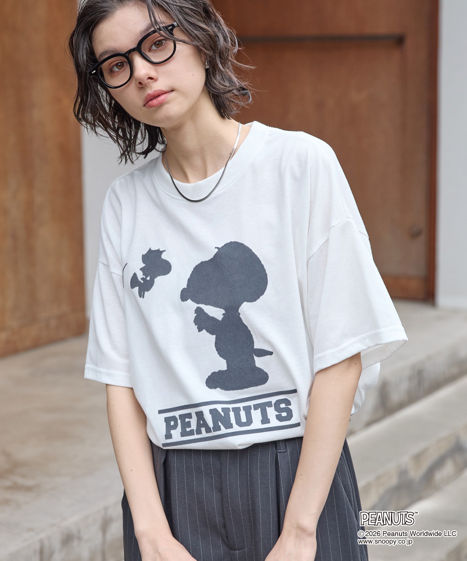PEANUTS / SNOOPY】別注 ピーナッツ スヌーピー モチーフデザイン 刺繍