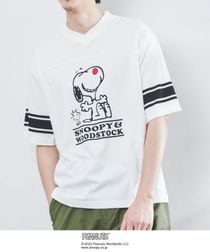 【メンズ】クリニクラウン SNOOPY(スヌーピー)フットボールTシャツ