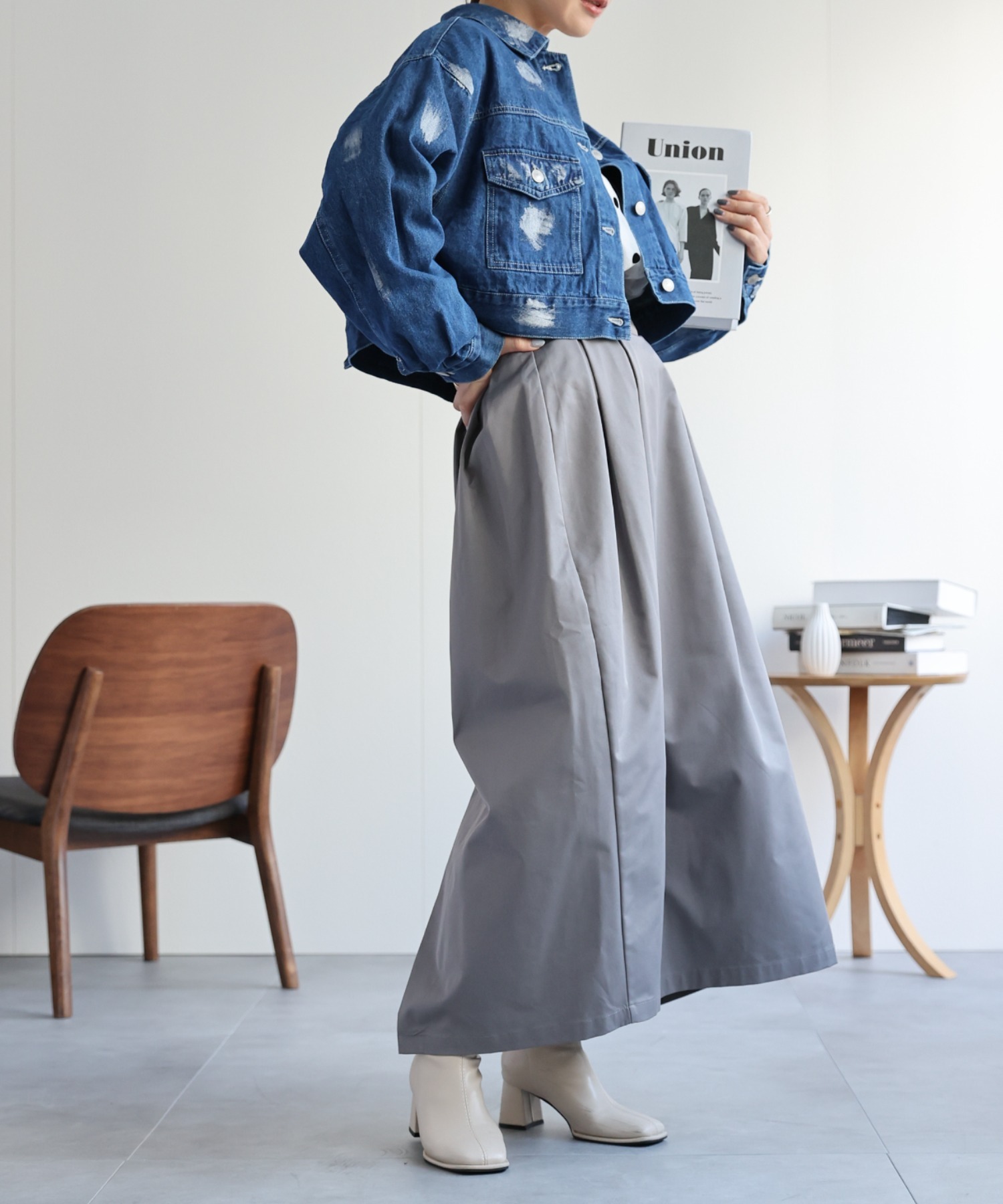 model:162㎝　着用サイズFREE