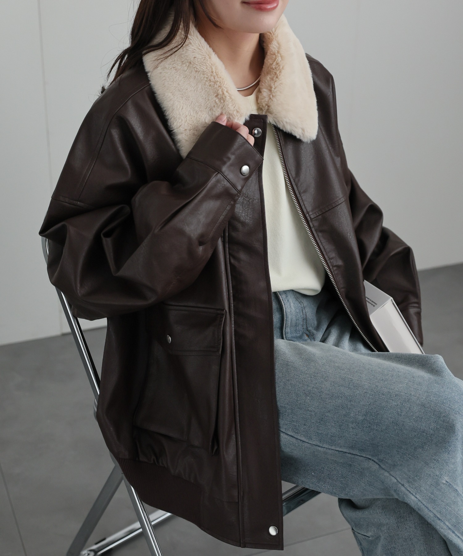 model：156cm　着用サイズ：FREE
