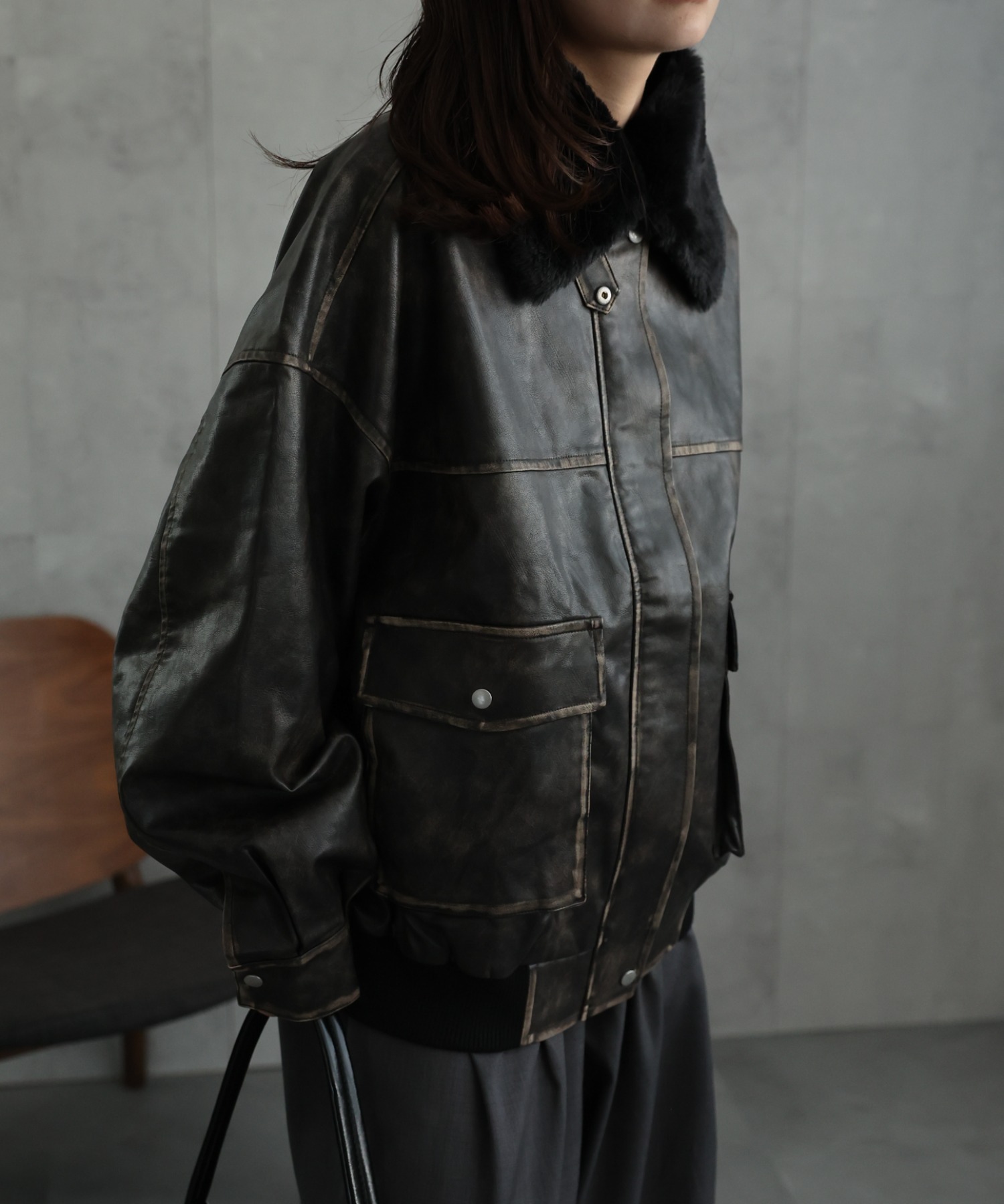 model：156cm　着用サイズ：FREE