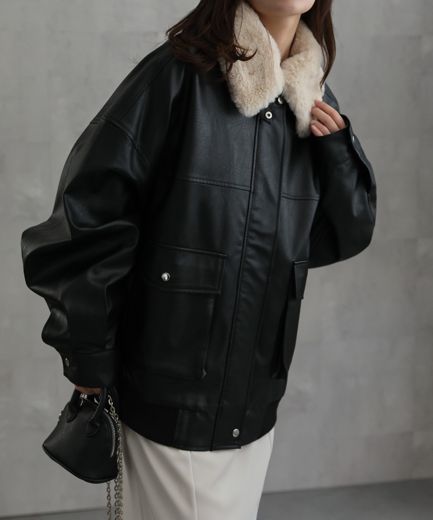 model：156cm　着用サイズ：FREE