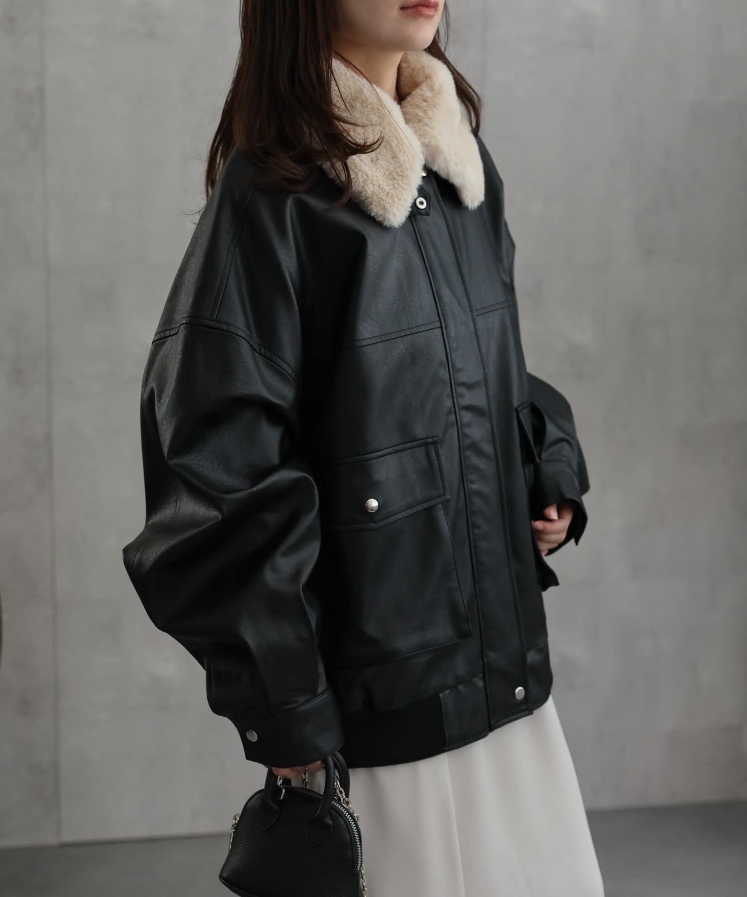 model：156cm　着用サイズ：FREE