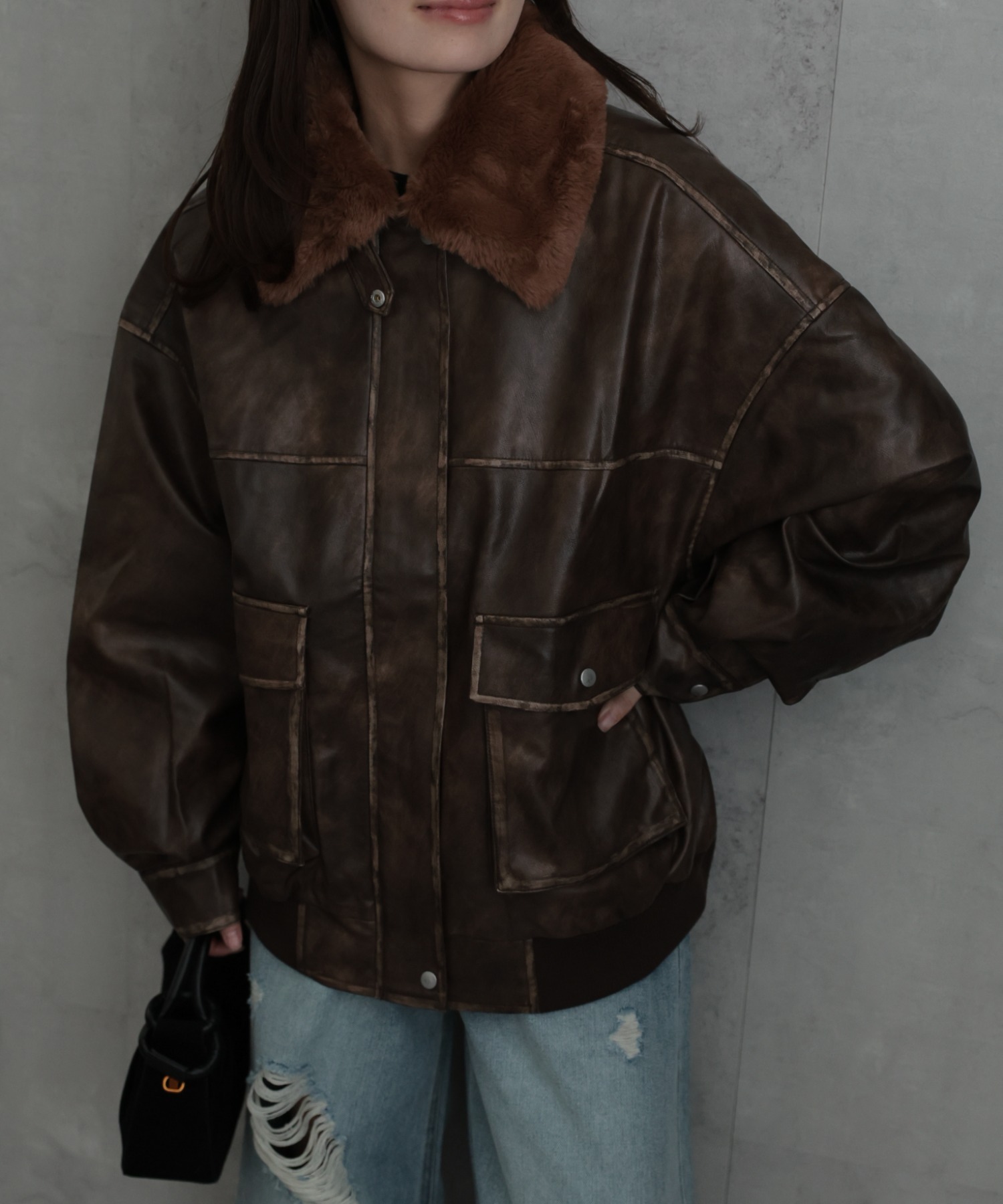 model：156cm　着用サイズ：FREE
