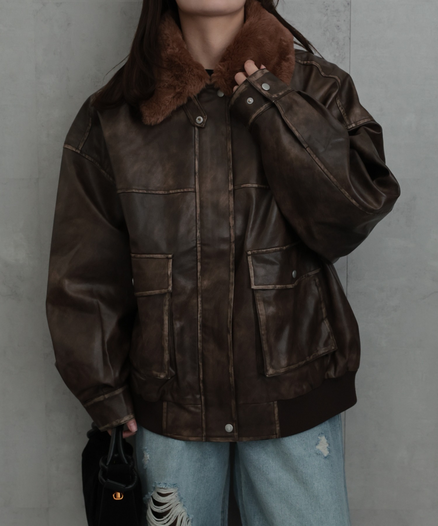 model：156cm　着用サイズ：FREE