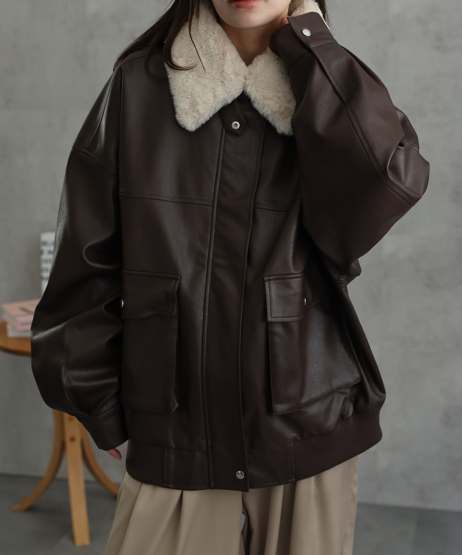 model：156cm　着用サイズ：FREE