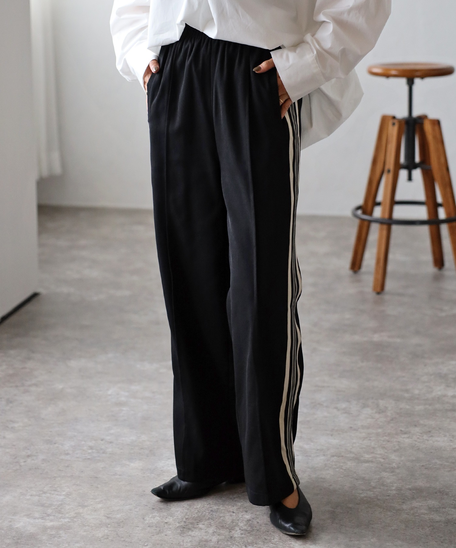 model：H165 着用サイズ：FREE