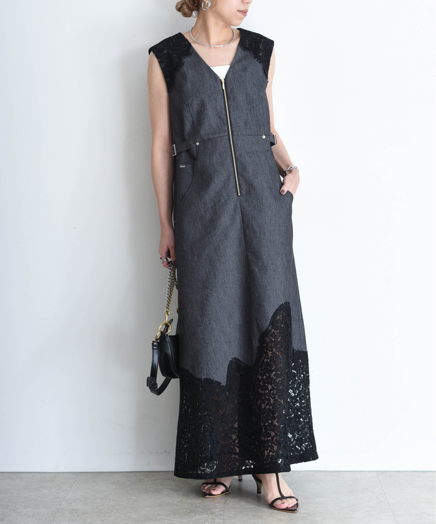 レーストリムデニムワンピース Eimee Law│Eimee Law & LHELBIE 公式