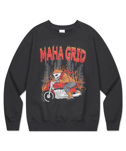 mahagrid/マハグリッド』SKELETON RIDER SWEATSHIRT/スケルトン