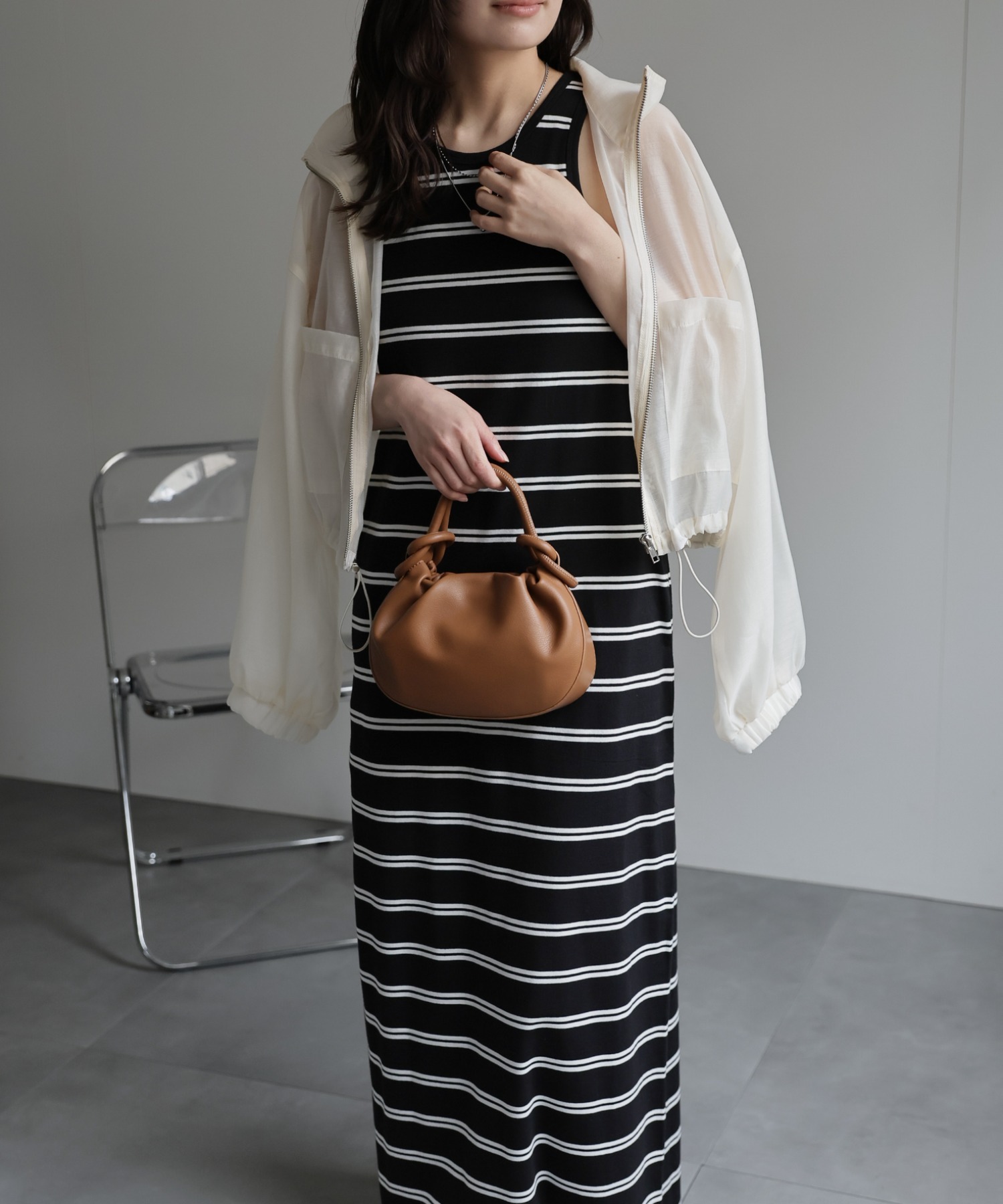 model：156cm 着用サイズ：FREE