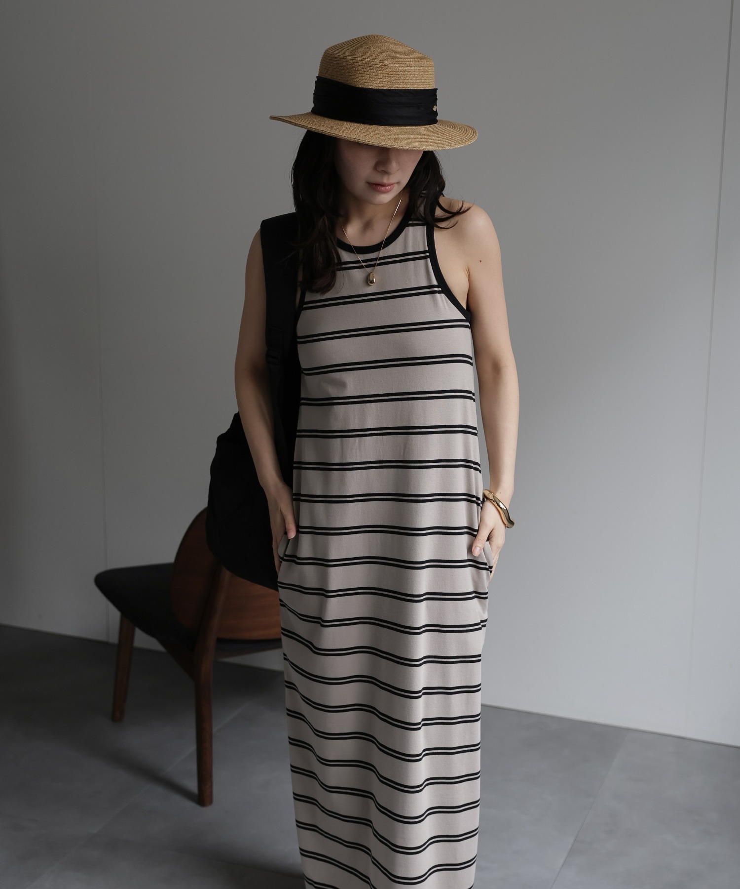 model：156cm 着用サイズ：FREE