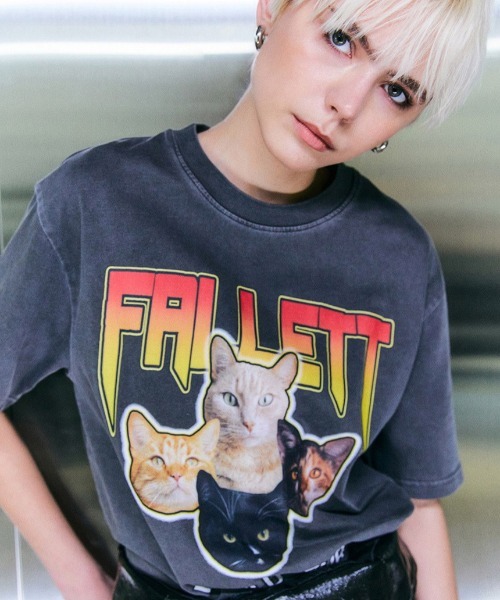 A'GEM/9 × .kom『FALLETT/ファレット』NERO BAND SHORT SLEEVE/ネコ