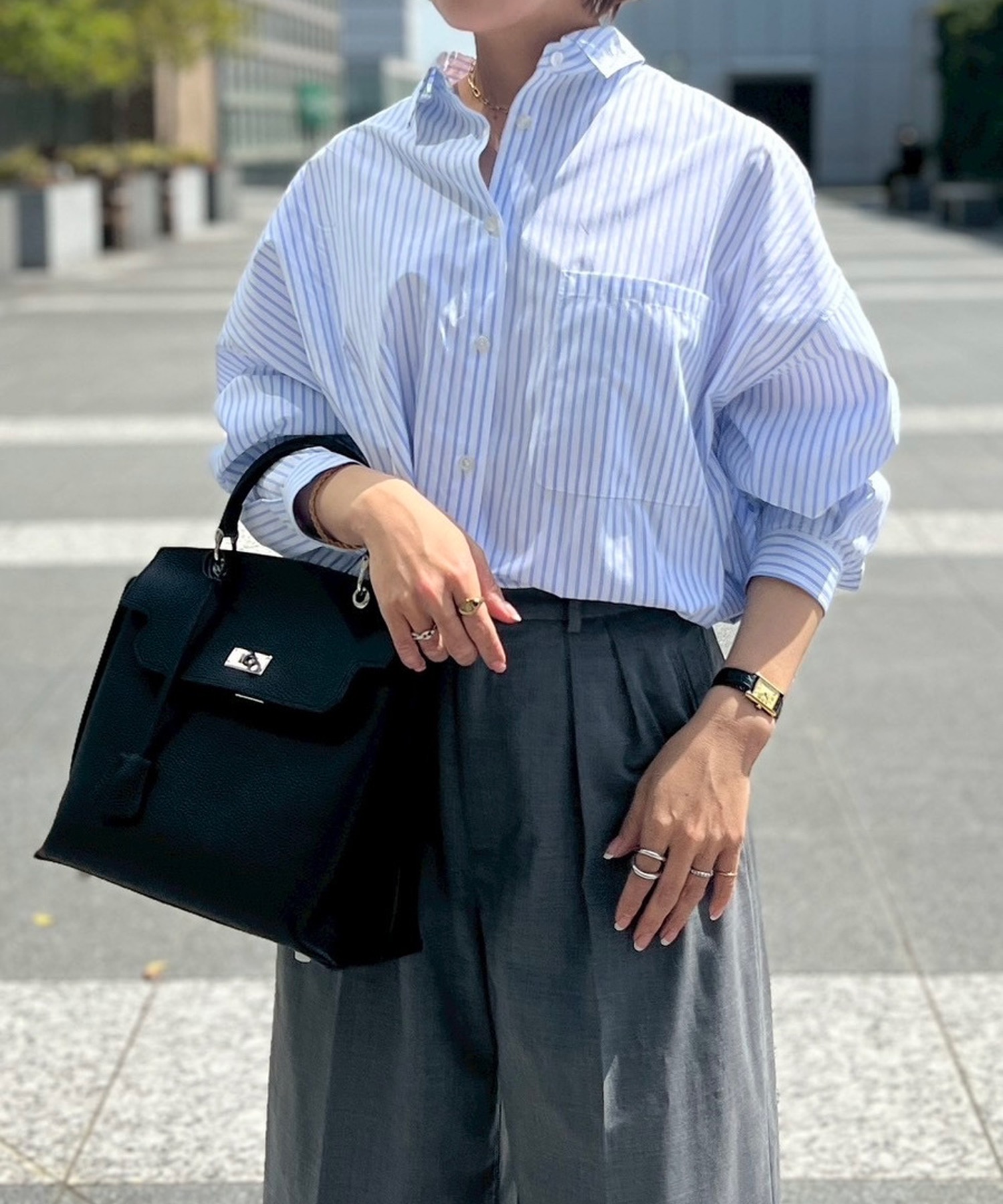 m　様　オーダーページ マルチストライプオーバーシャツ Emma Taylor│STYLEDOOR