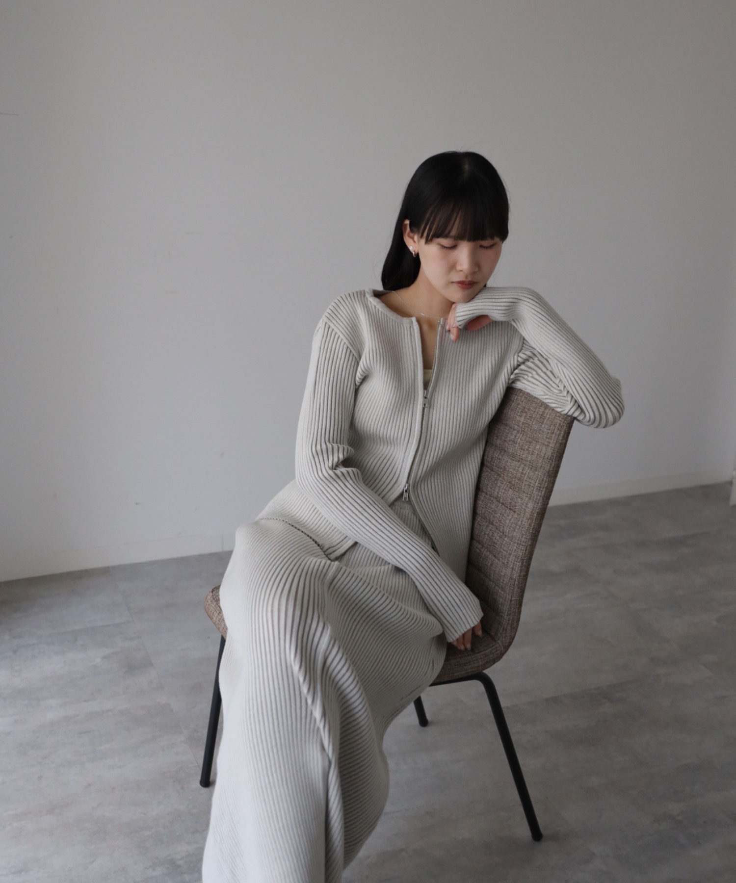 model：164cm. 着用サイズ：FREE