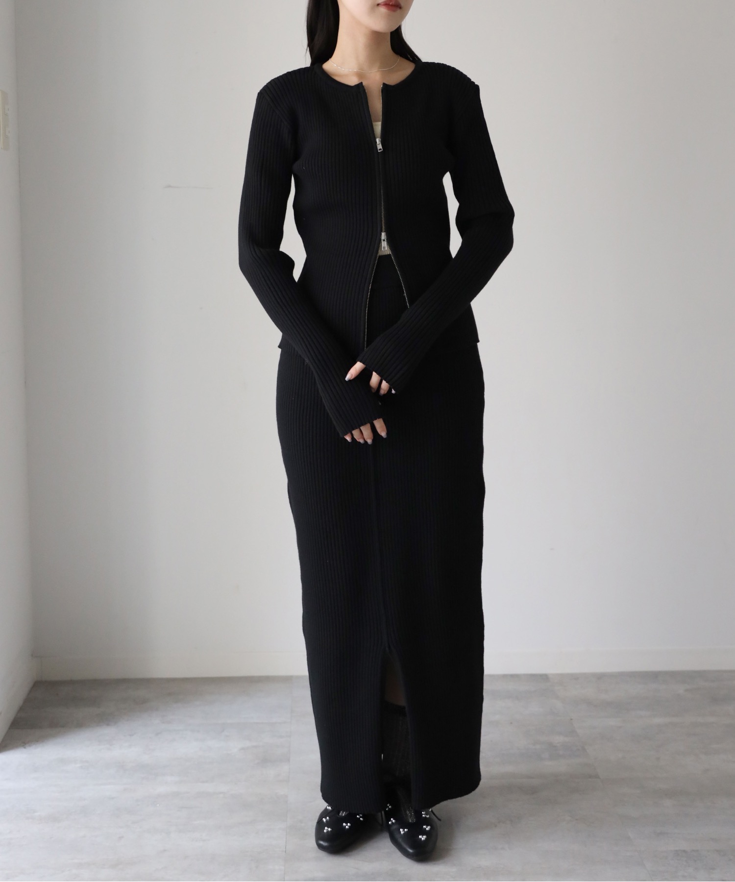 model：164cm. 着用サイズ：FREE
