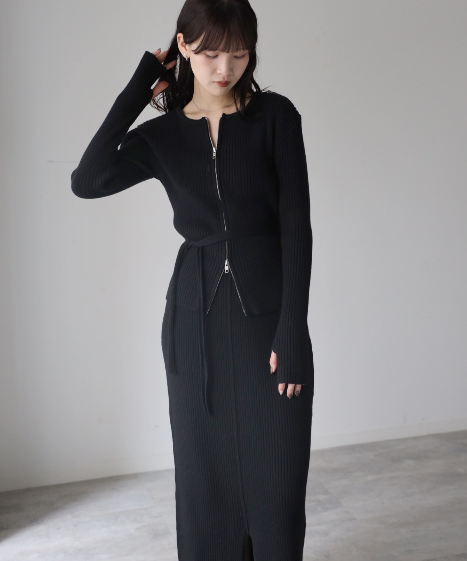 model：164cm. 着用サイズ：FREE
