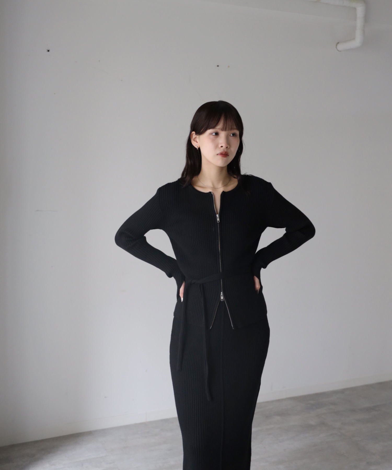 model：164cm. 着用サイズ：FREE