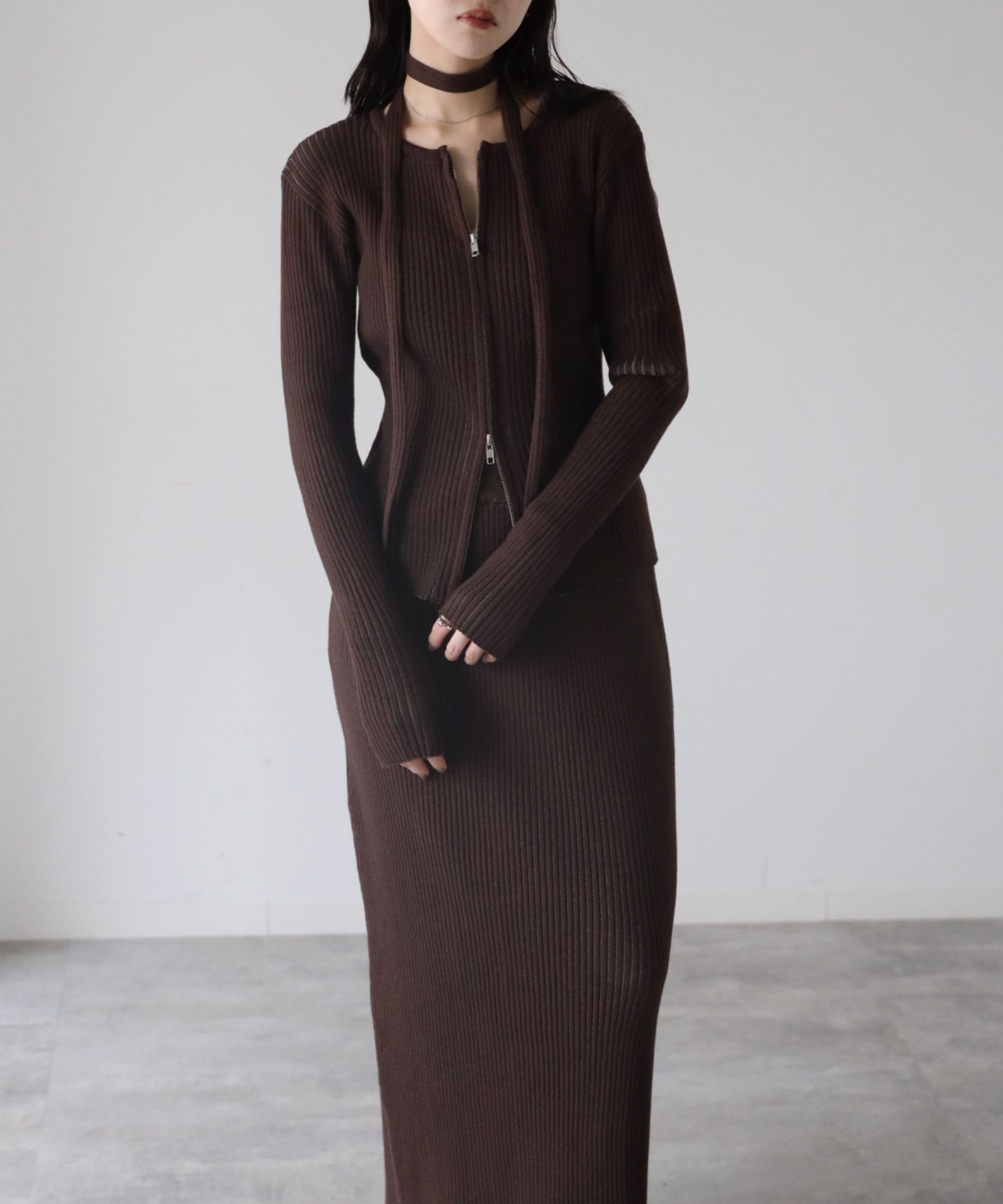 model：164cm. 着用サイズ：FREE