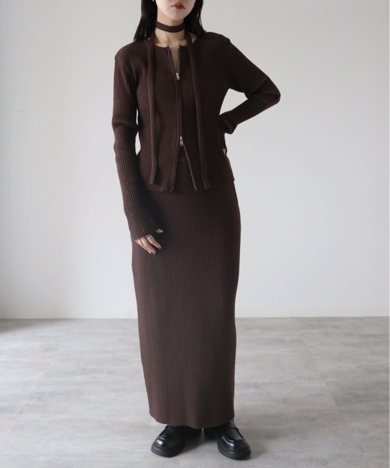model：164cm. 着用サイズ：FREE