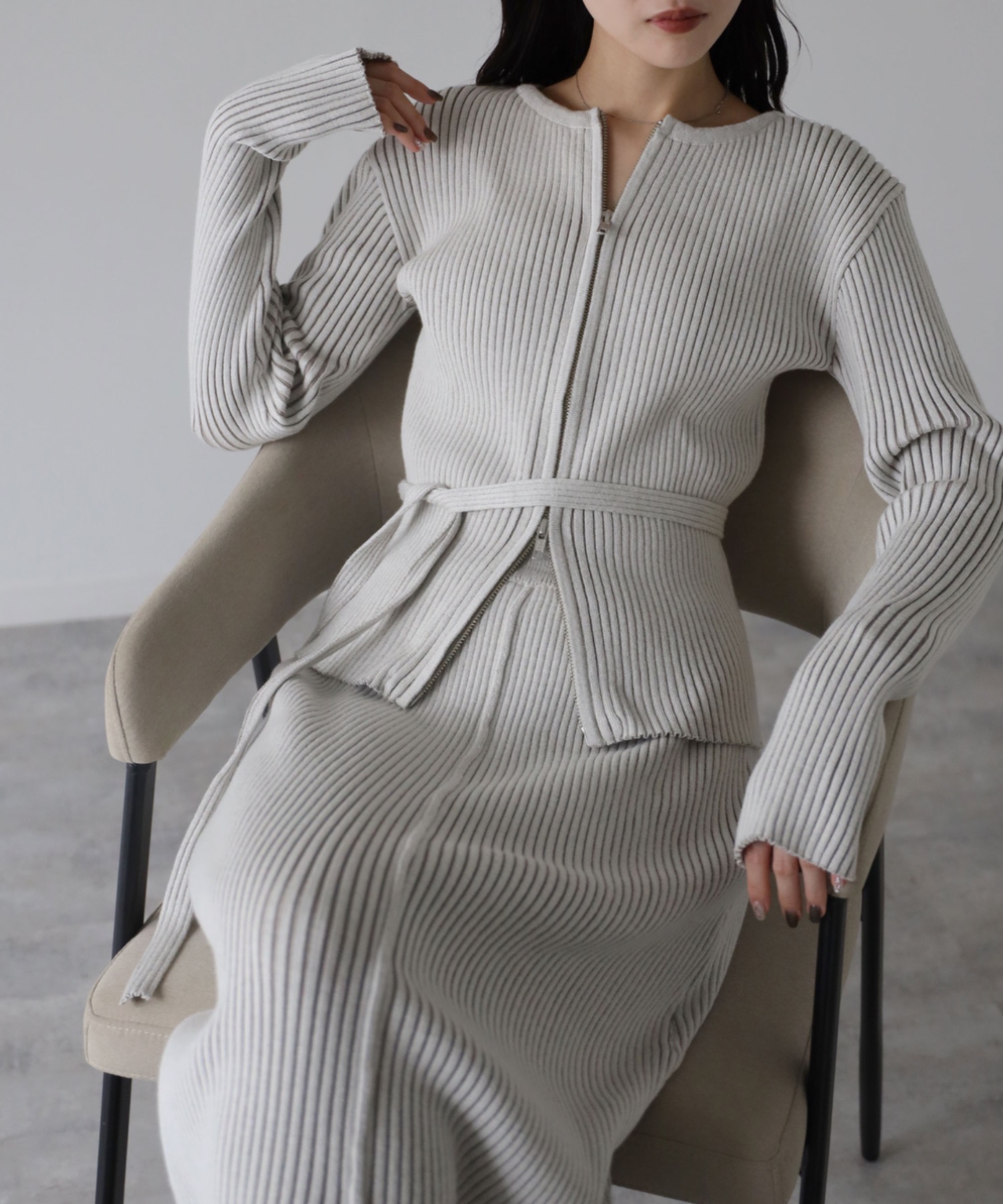 model：164cm. 着用サイズ：FREE