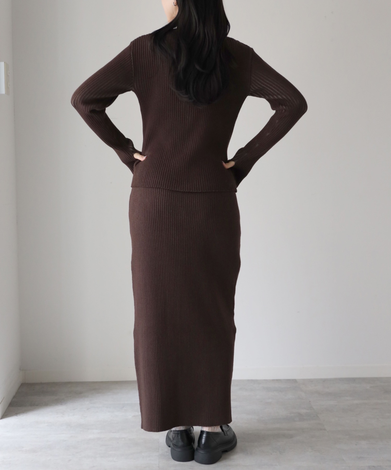 model：164cm. 着用サイズ：FREE