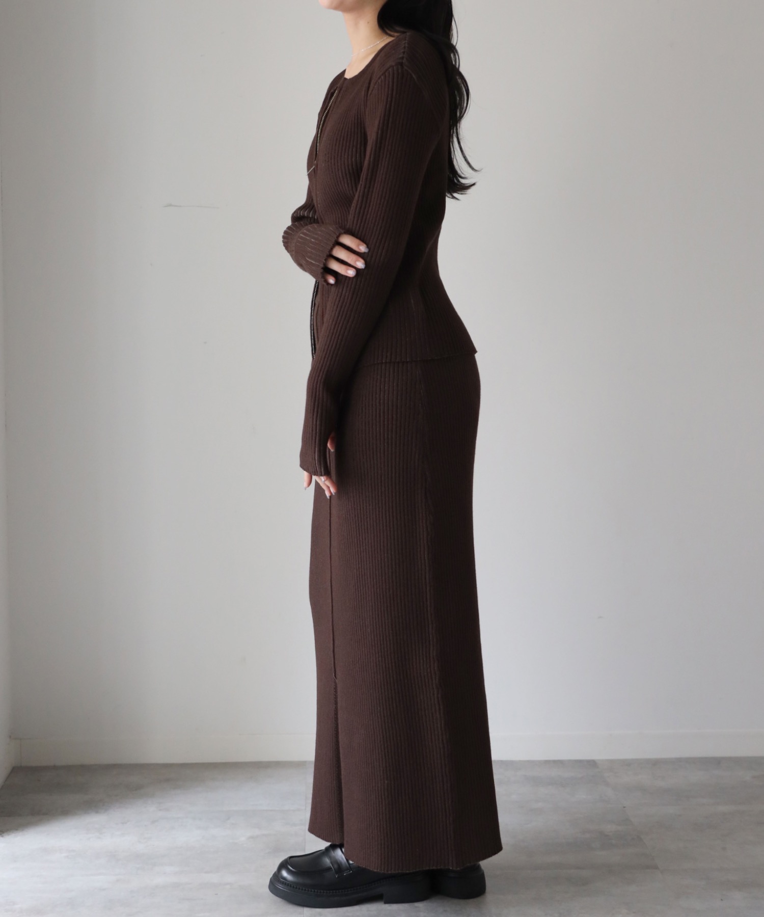 model：164cm. 着用サイズ：FREE