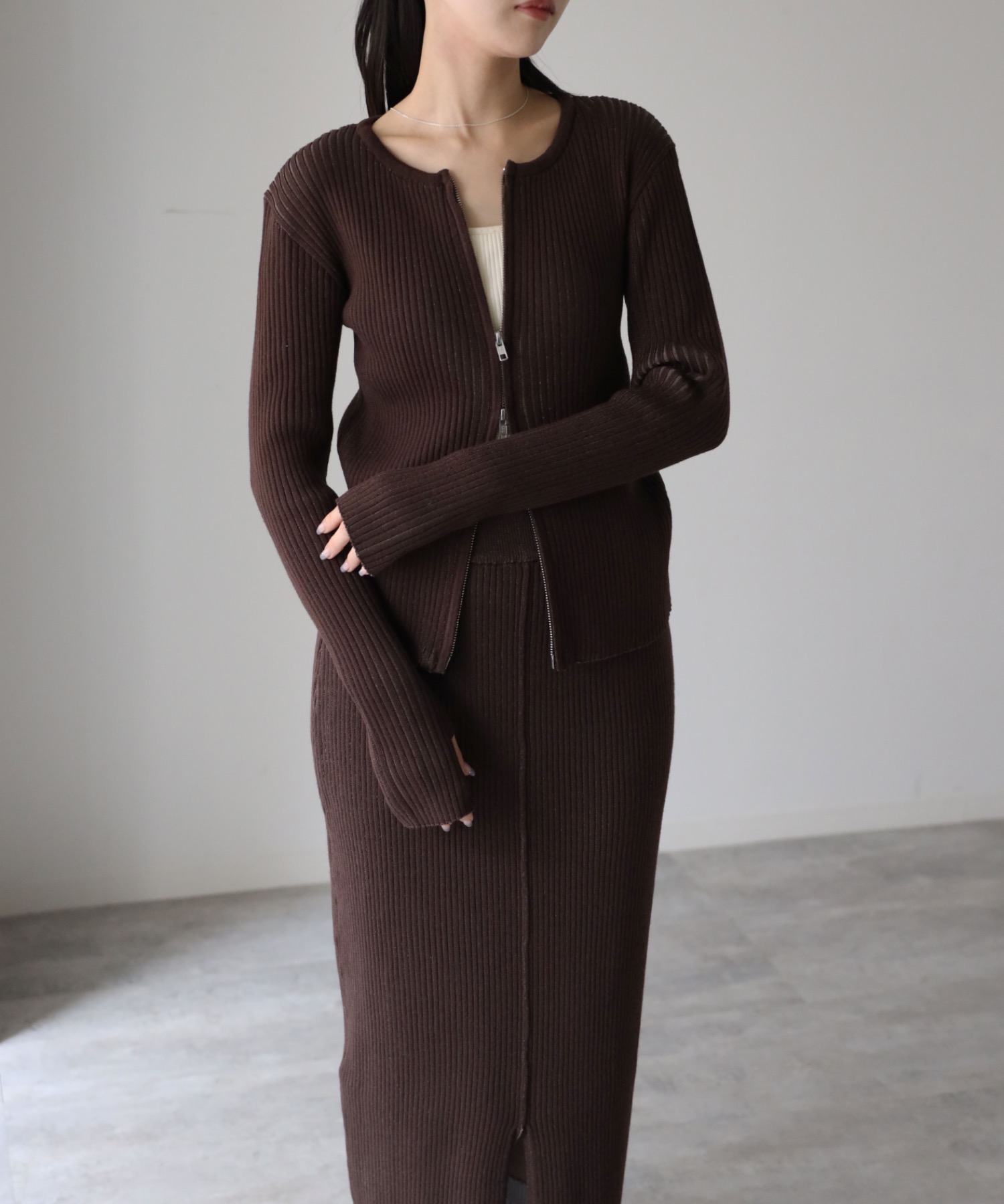 model：164cm. 着用サイズ：FREE