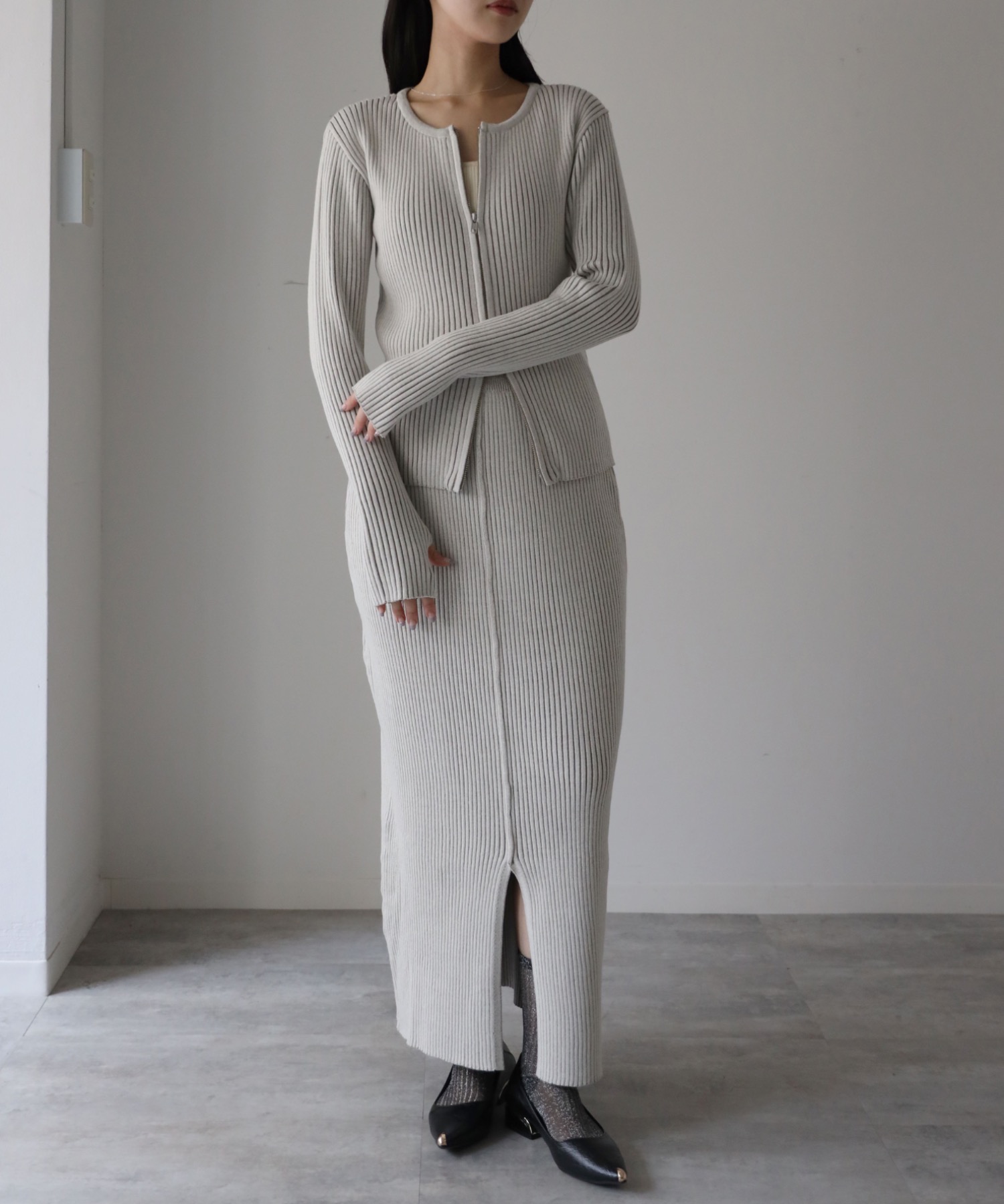 model：164cm. 着用サイズ：FREE