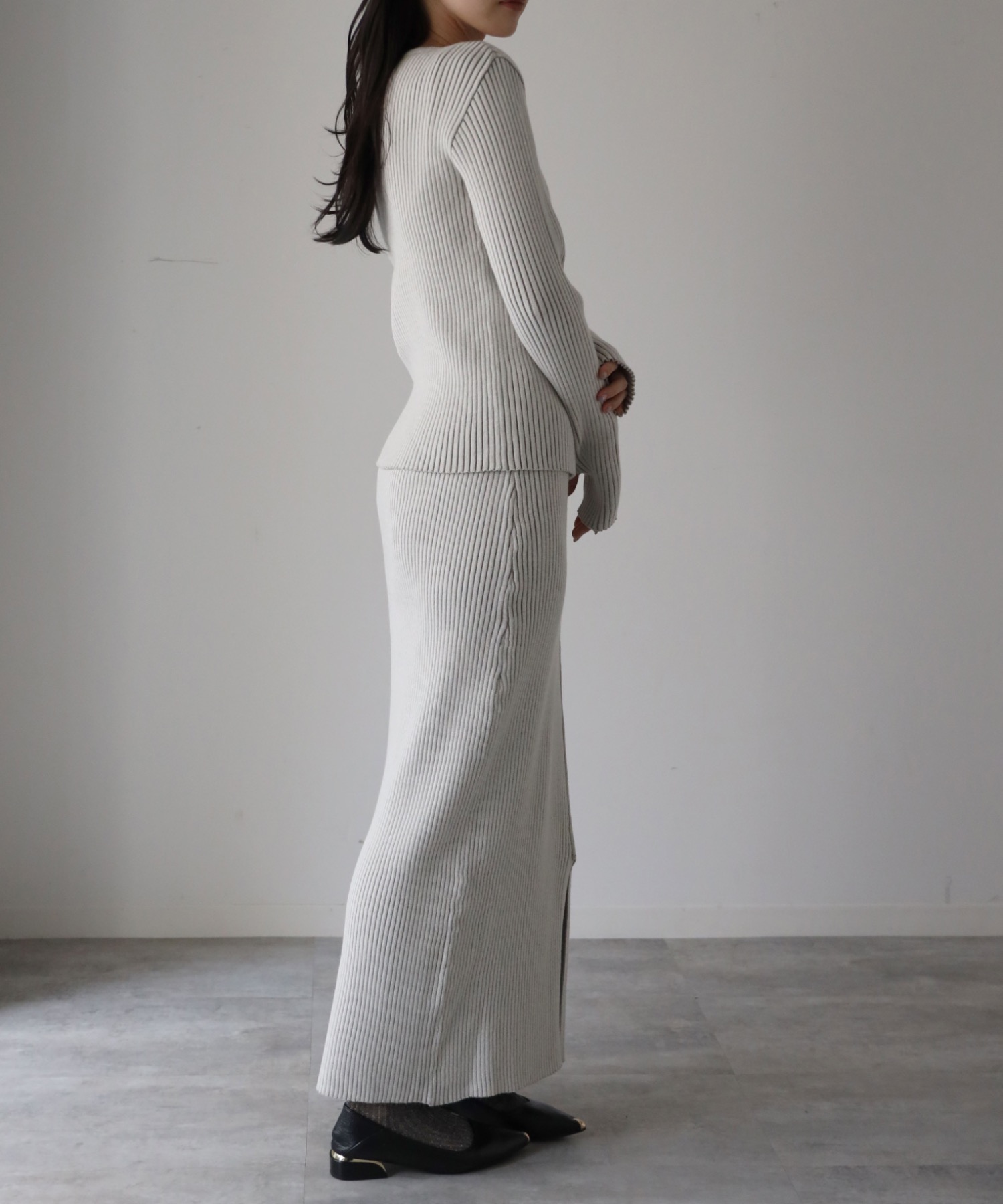 model：164cm. 着用サイズ：FREE