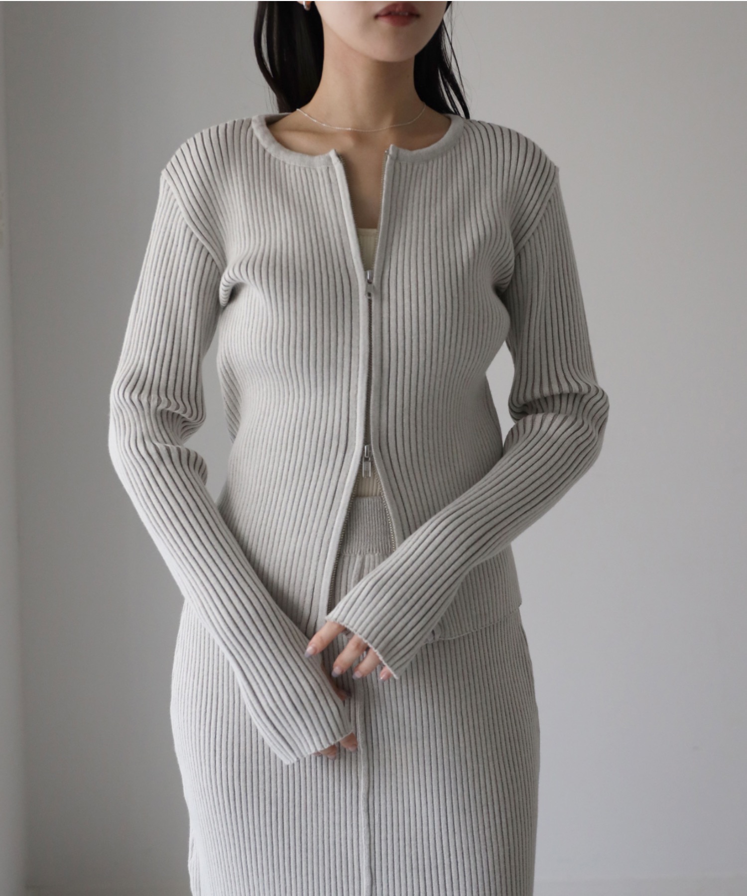 model：164cm. 着用サイズ：FREE