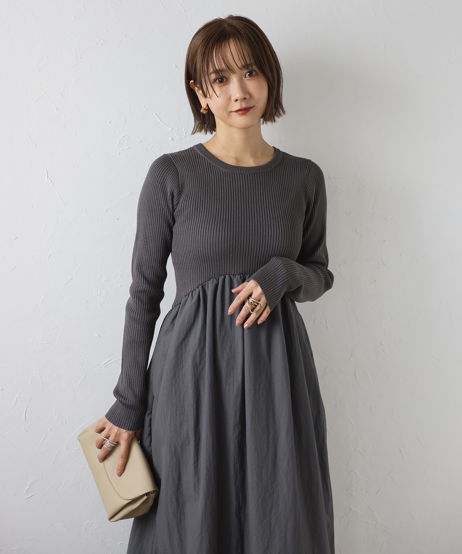 model：H158 着用サイズ：FREE