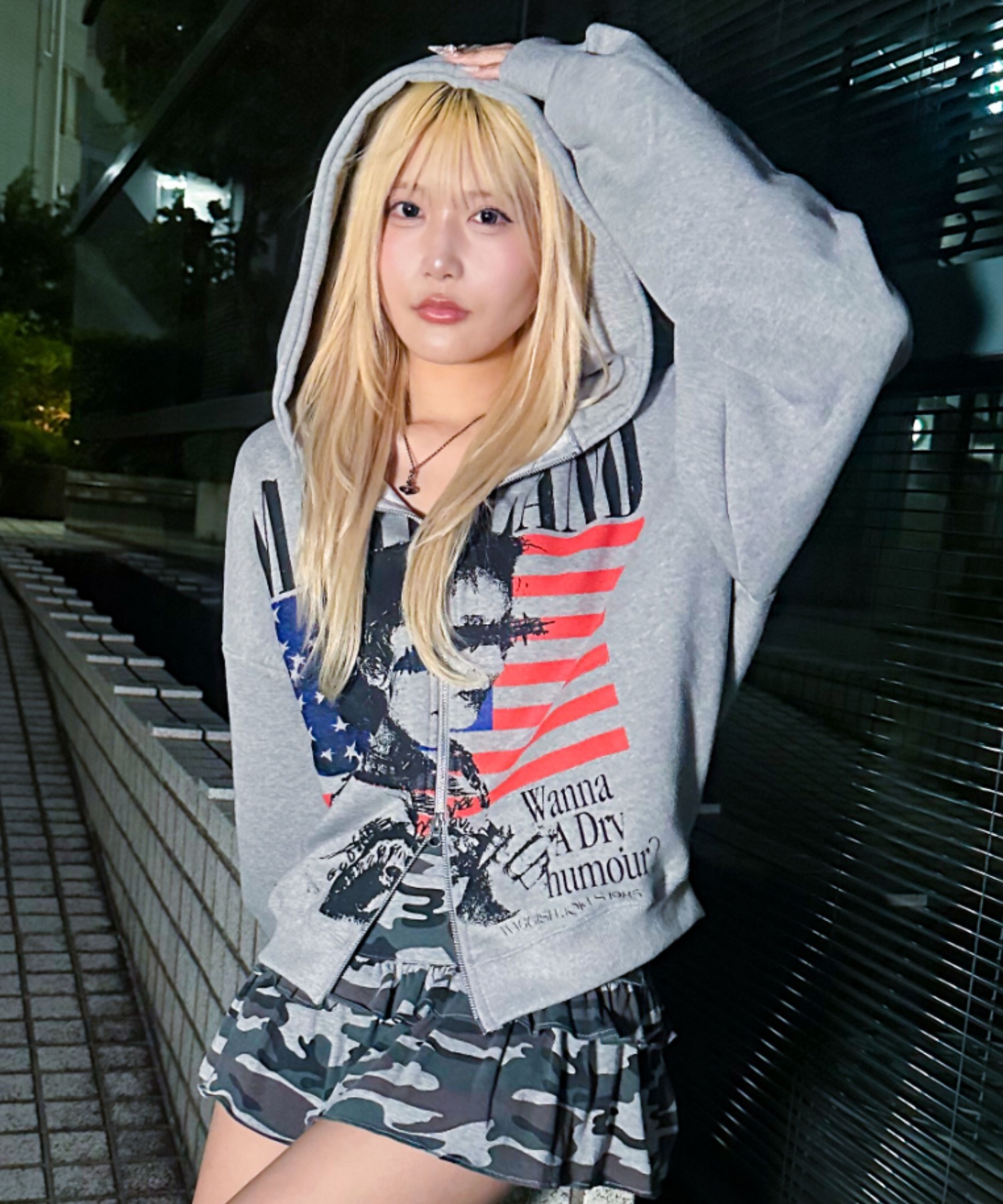 A'GEM/9 × .kom 『A'gem/エージェム』デザイン ジップパーカー A