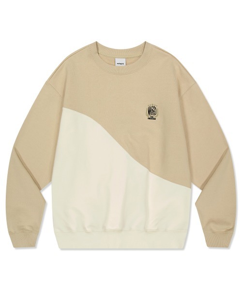 mahagrid/マハグリッド』COLOR BLOCK SWEATSHIRT/カラーブロック