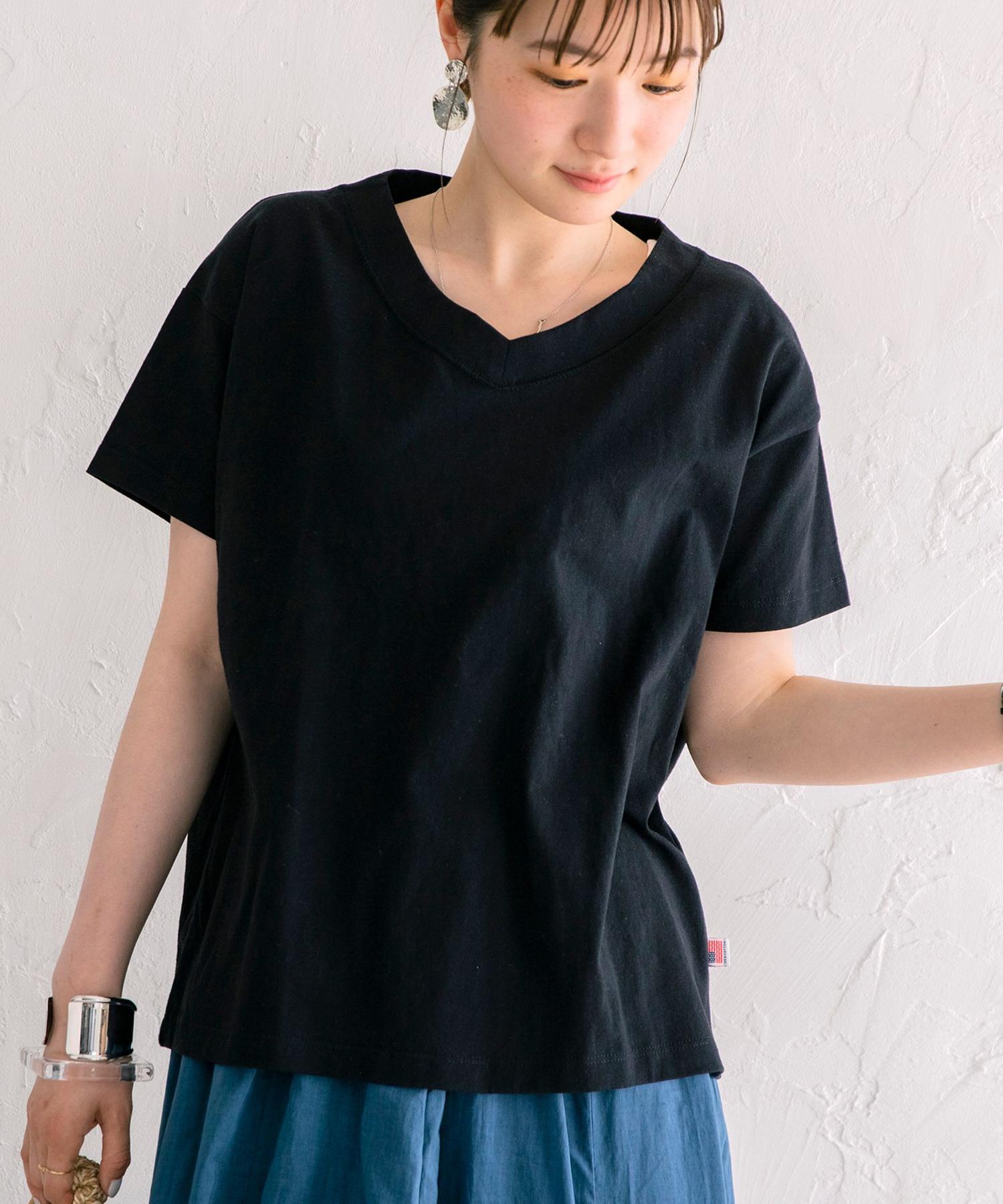 Web限定カラー Uvカット機能付きusaコットンvネックtシャツ レディース Women Coen コーエン 公式ファッション通販