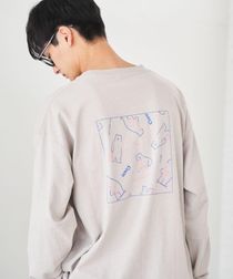 【メンズ】Ryo KaneyasuイラストプリントロングスリーブTシャツ