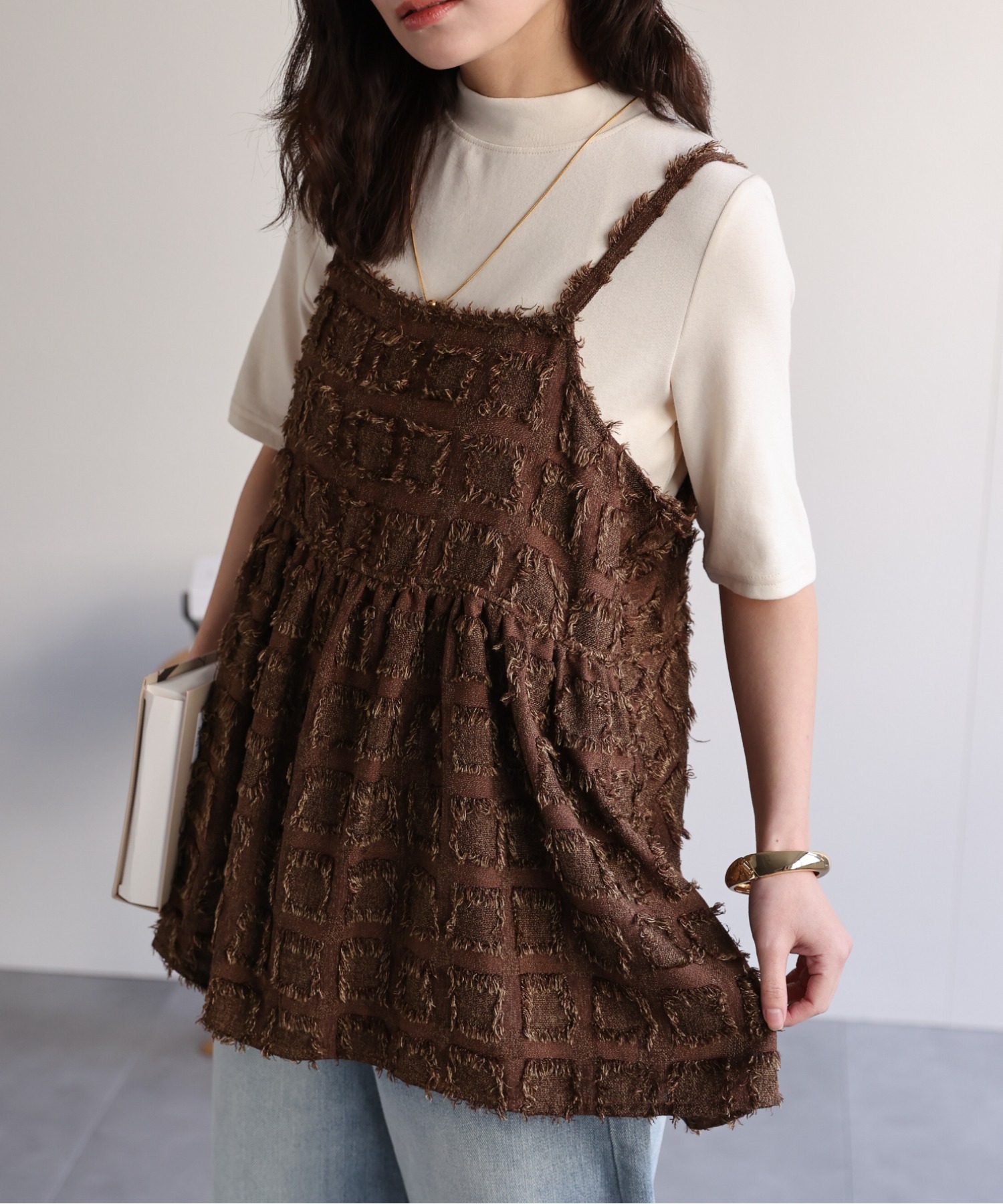 model：156cm 着用サイズ：FREE