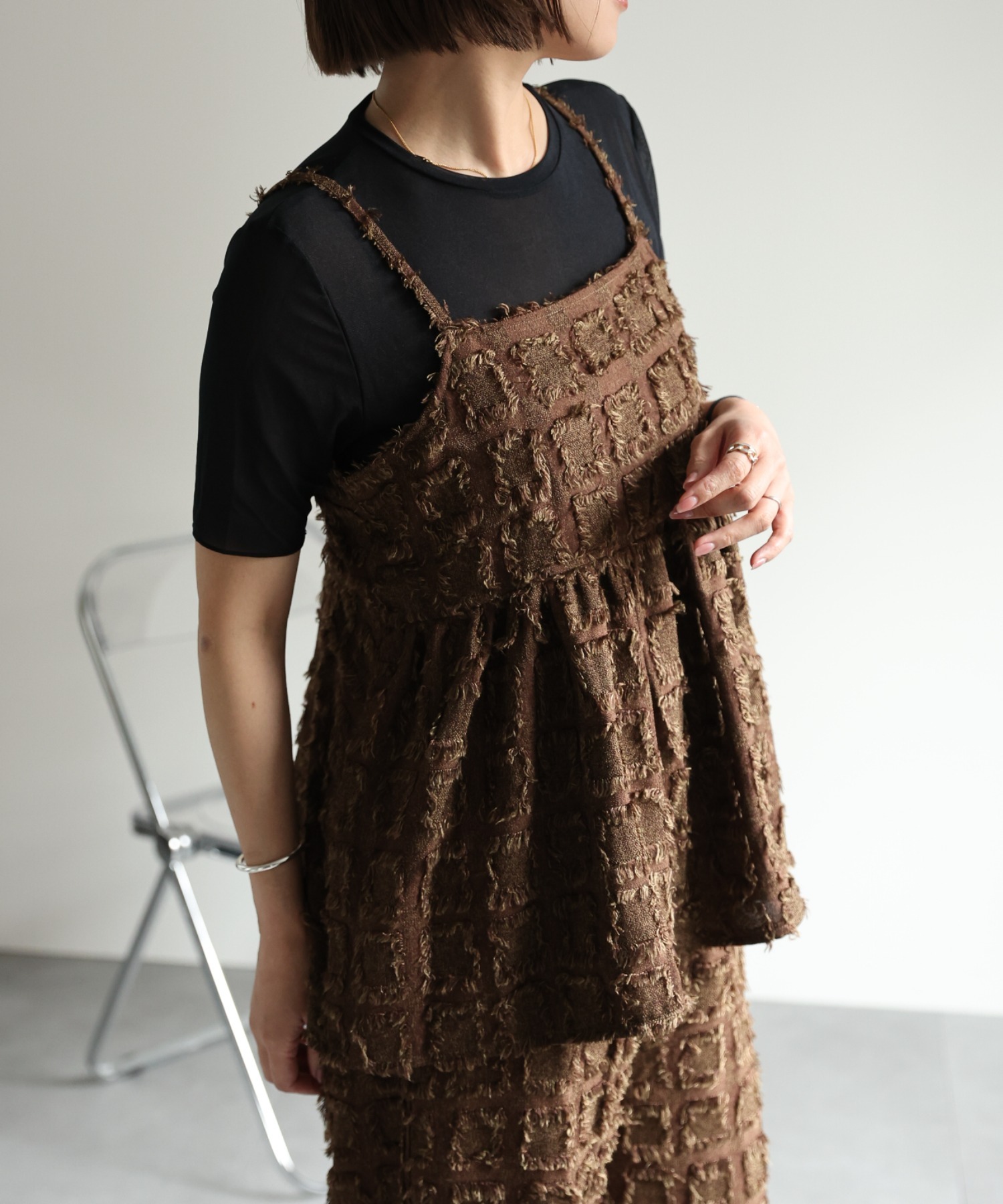 model:162㎝　着用サイズ：FREE