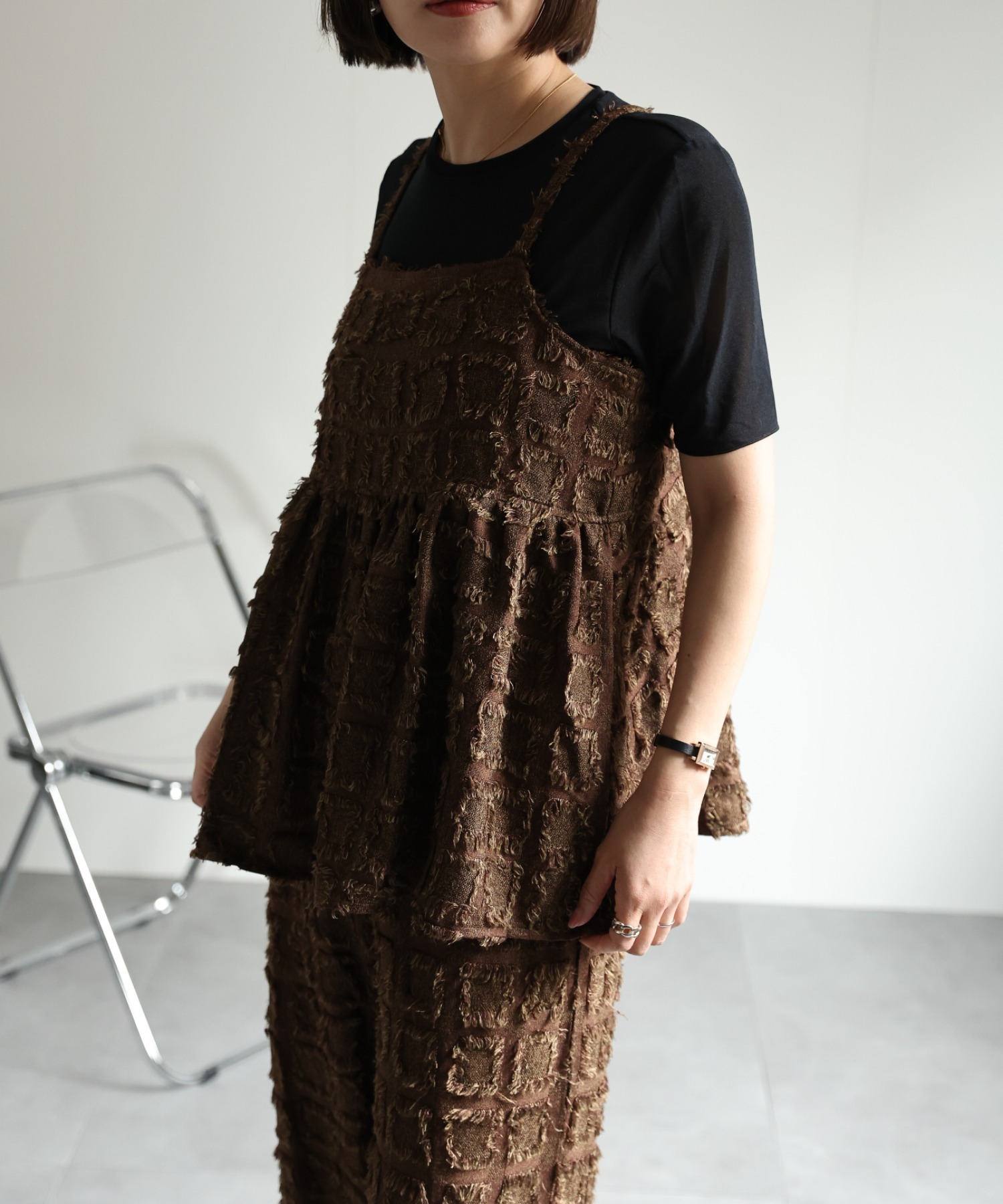 model:162㎝　着用サイズ：FREE