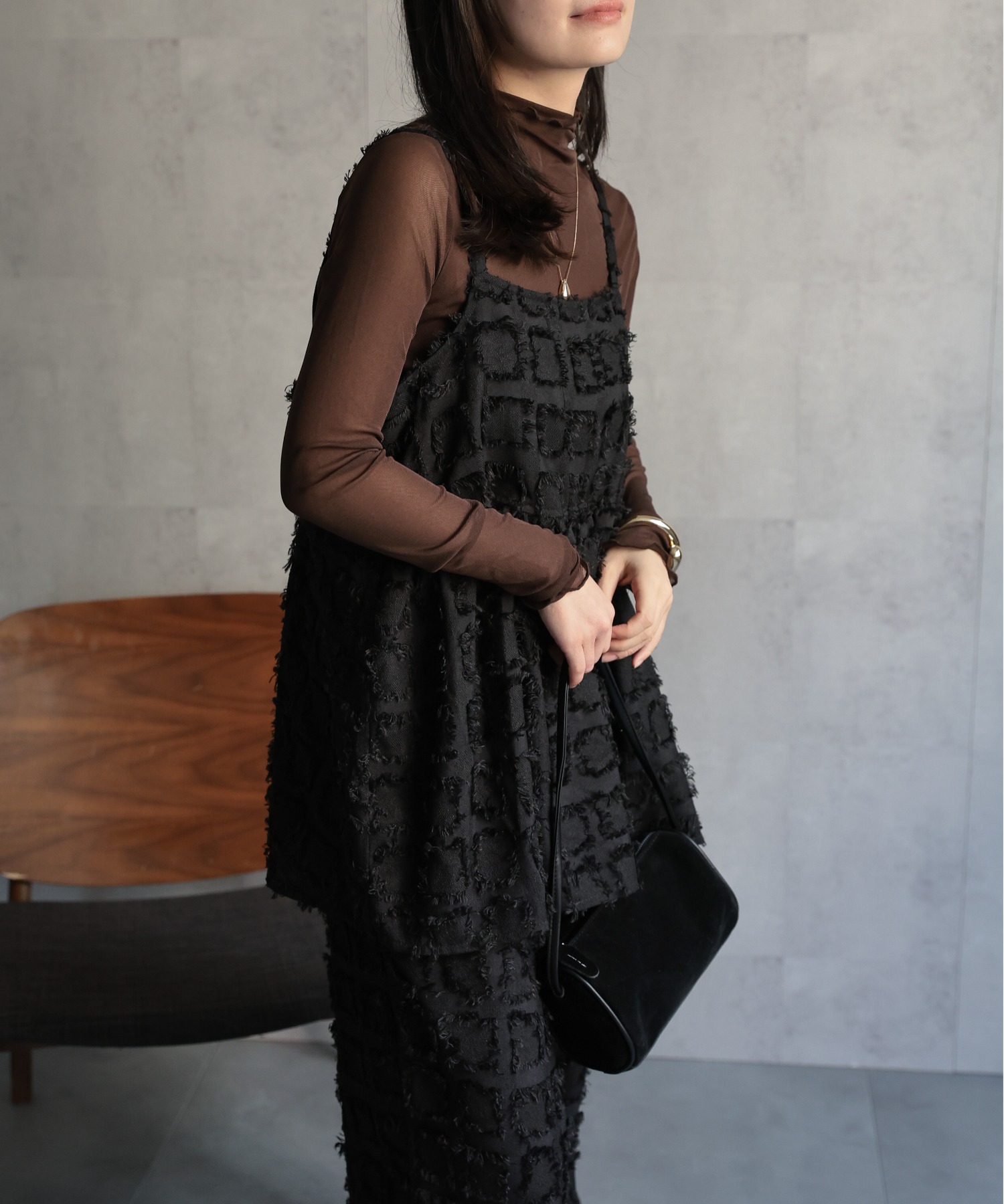 model：156cm 着用サイズ：FREE