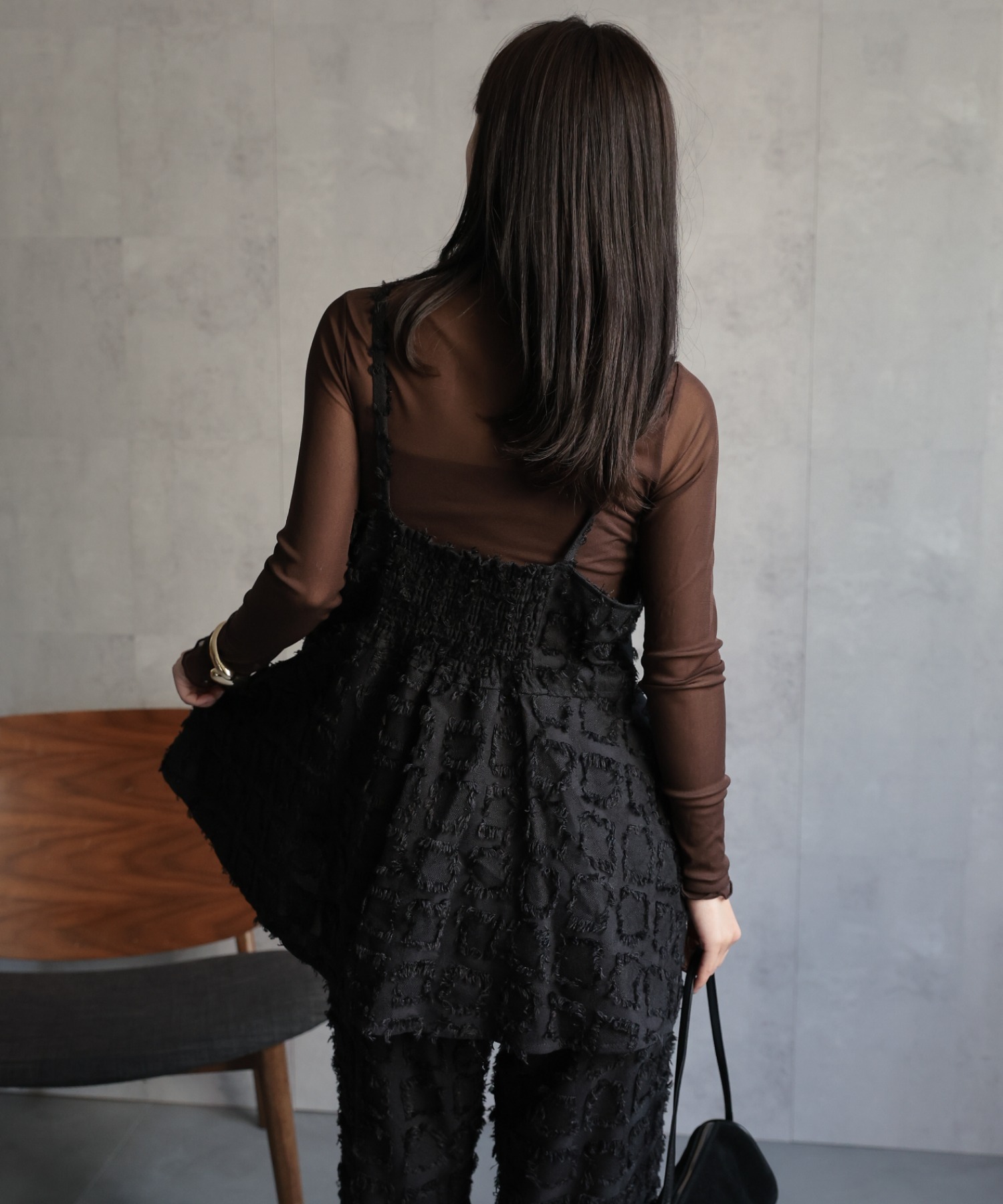 model：156cm 着用サイズ：FREE