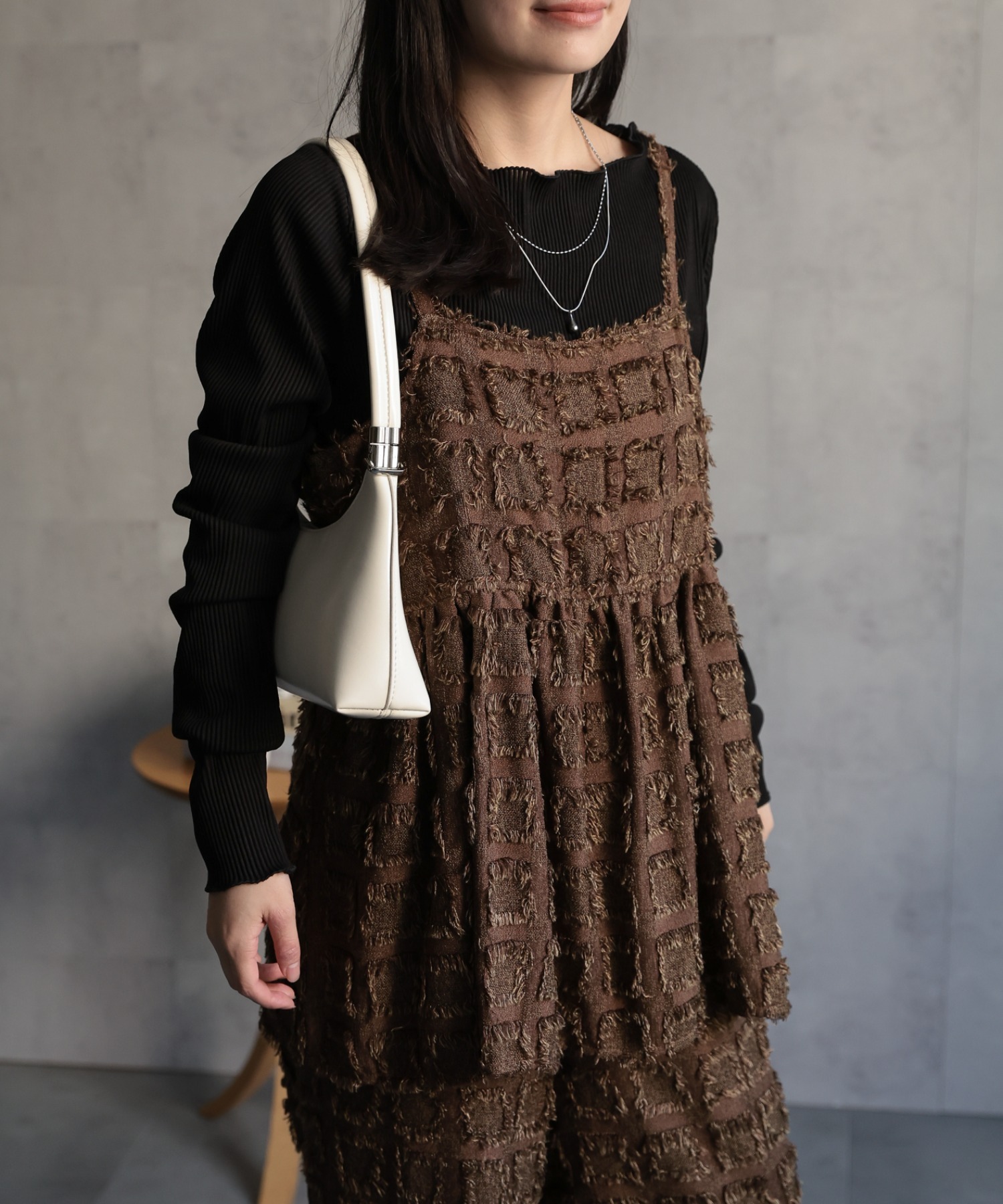 model：156cm 着用サイズ：FREE