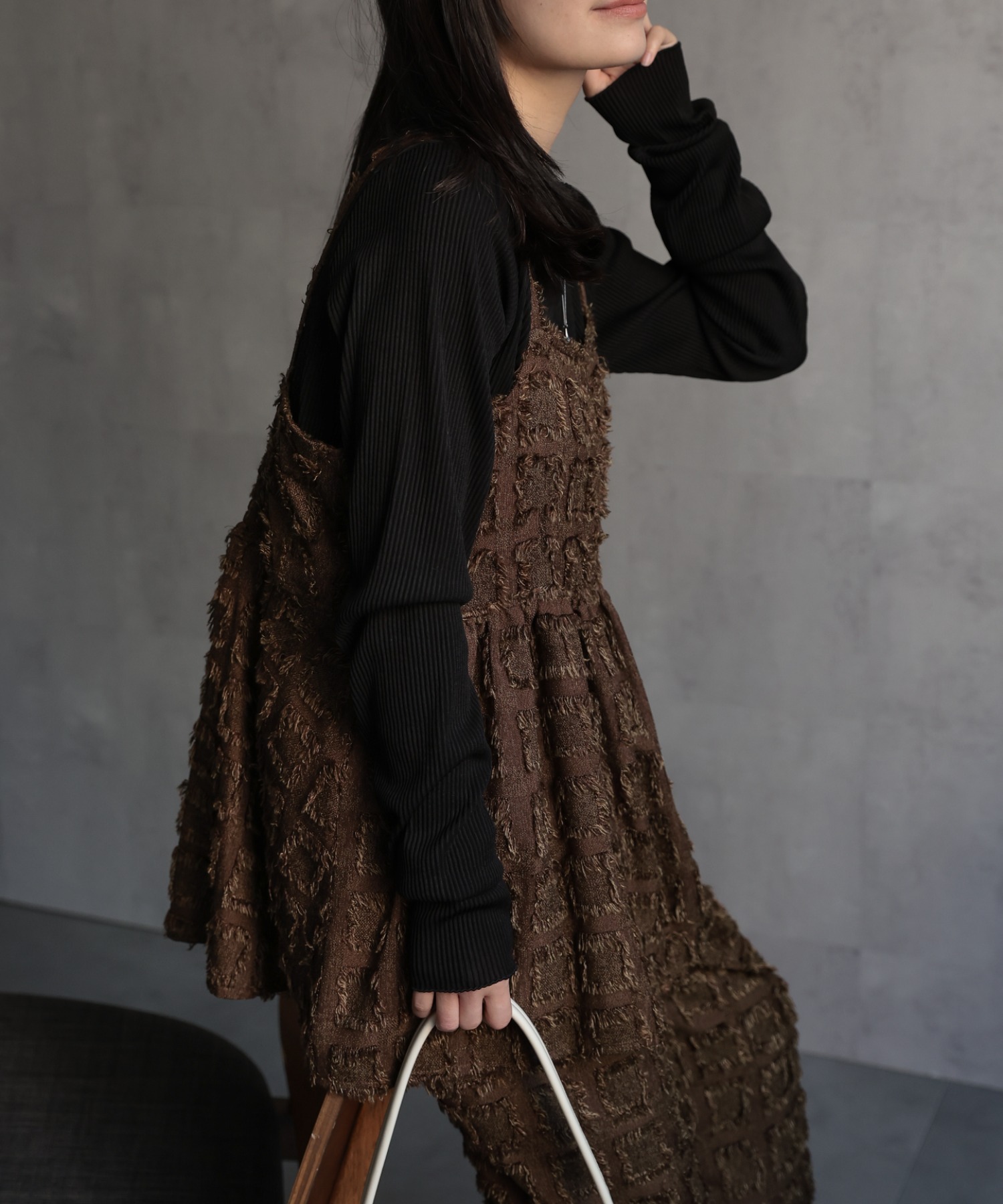 model：156cm 着用サイズ：FREE