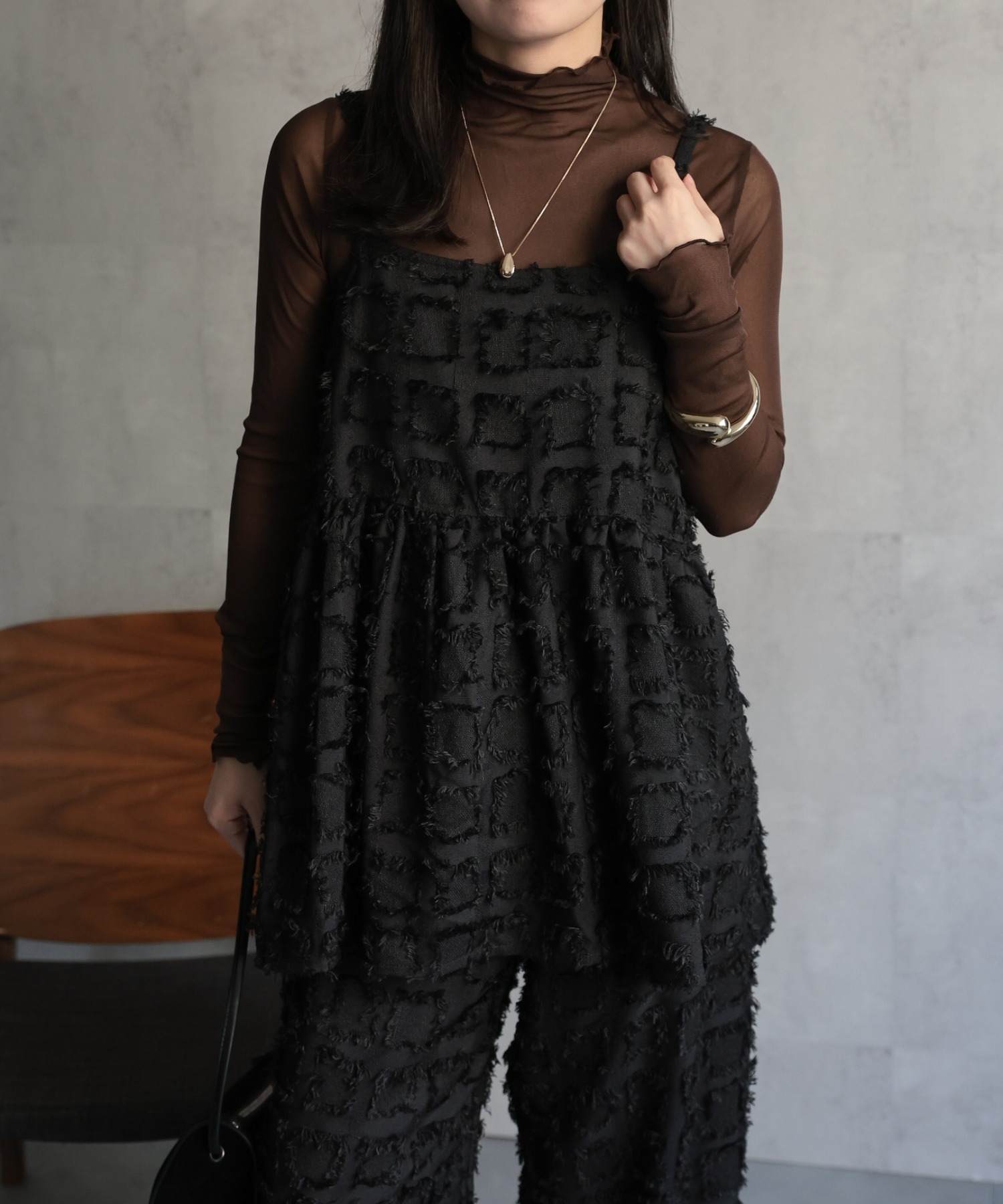 model：156cm 着用サイズ：FREE