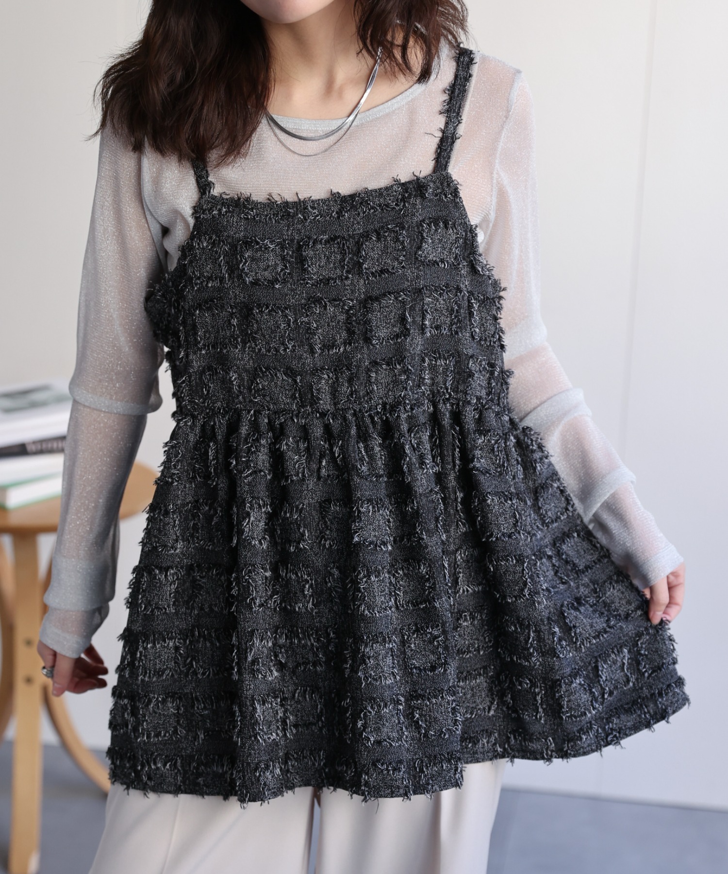 model：156cm 着用サイズ：FREE