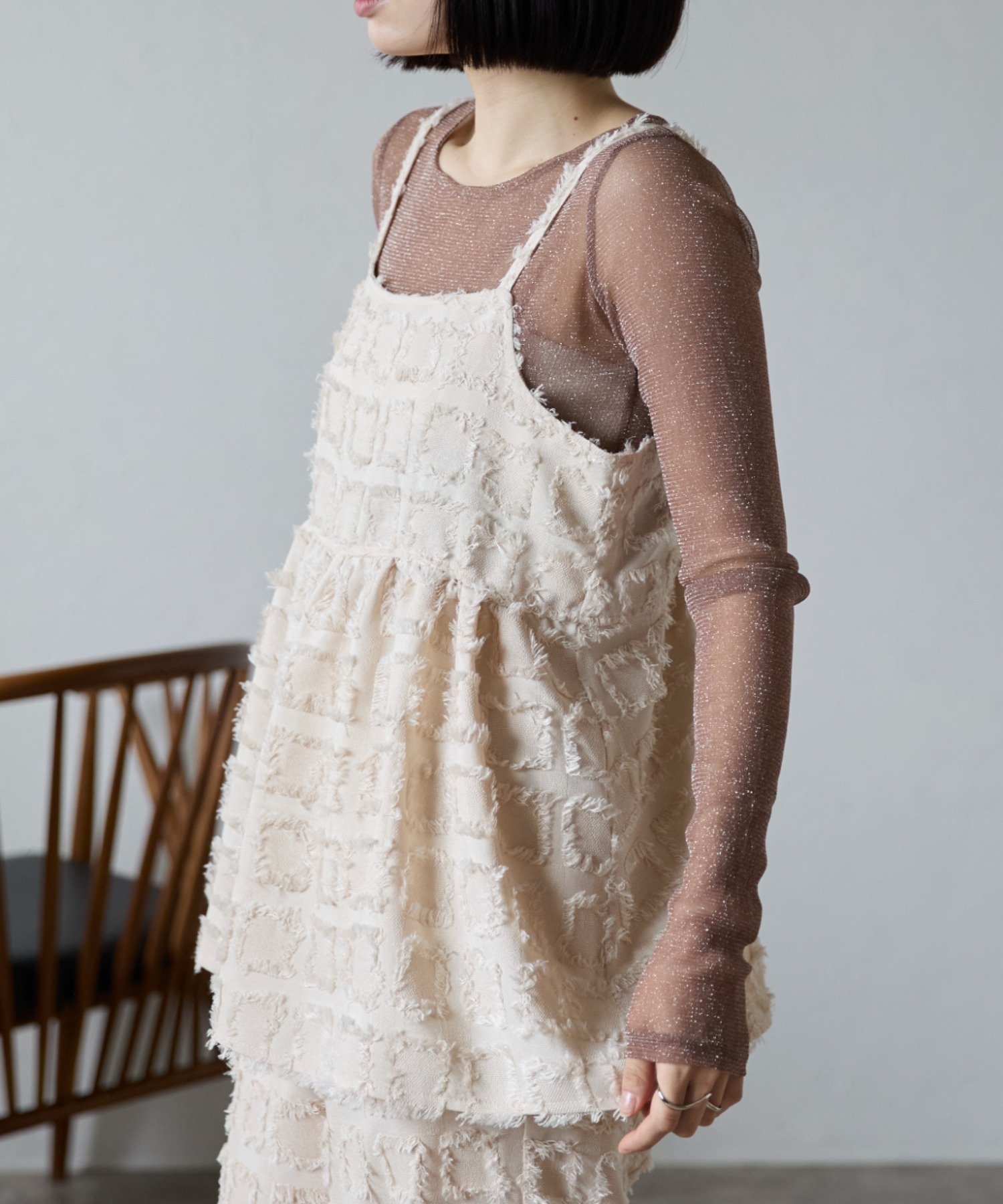 model：158cm 着用サイズ：FREE
