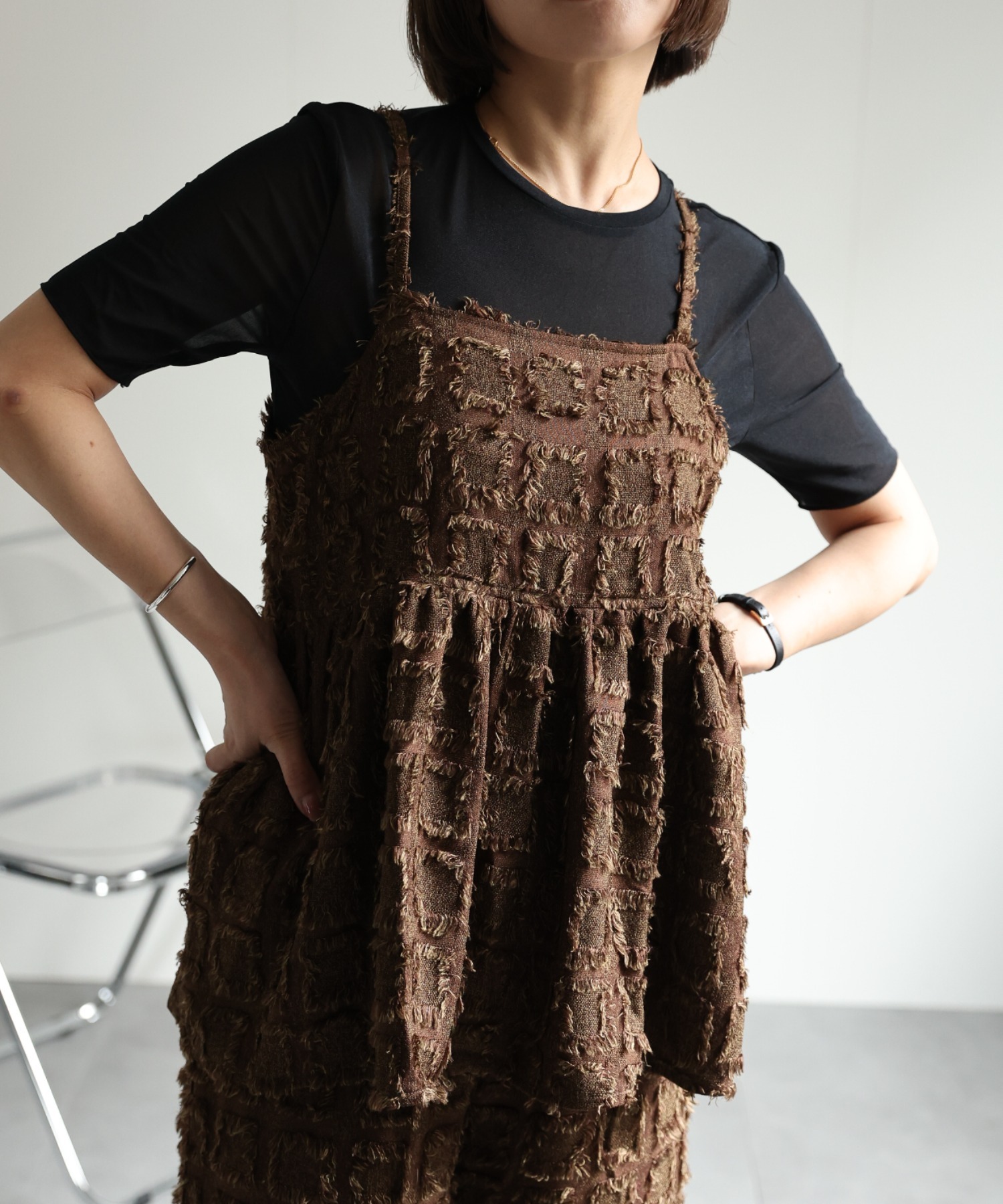 model:162㎝　着用サイズ：FREE